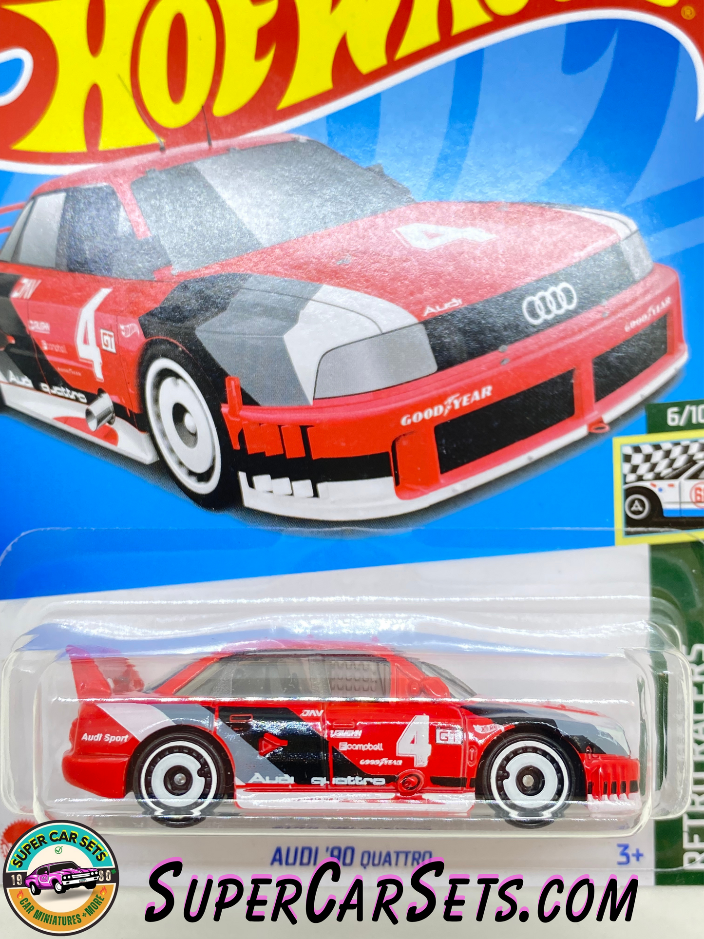 Audi ’90 Quattro (red colour) - Hot Wheels Retro Racers - 2023 (6/10) (77/250)