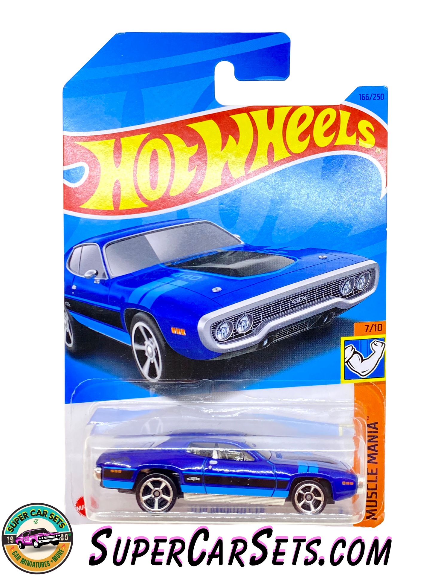 71 Plymouth GTX (blue colour) - Hot Wheels Muscle Mania - 2023 (7/10) (166/250)