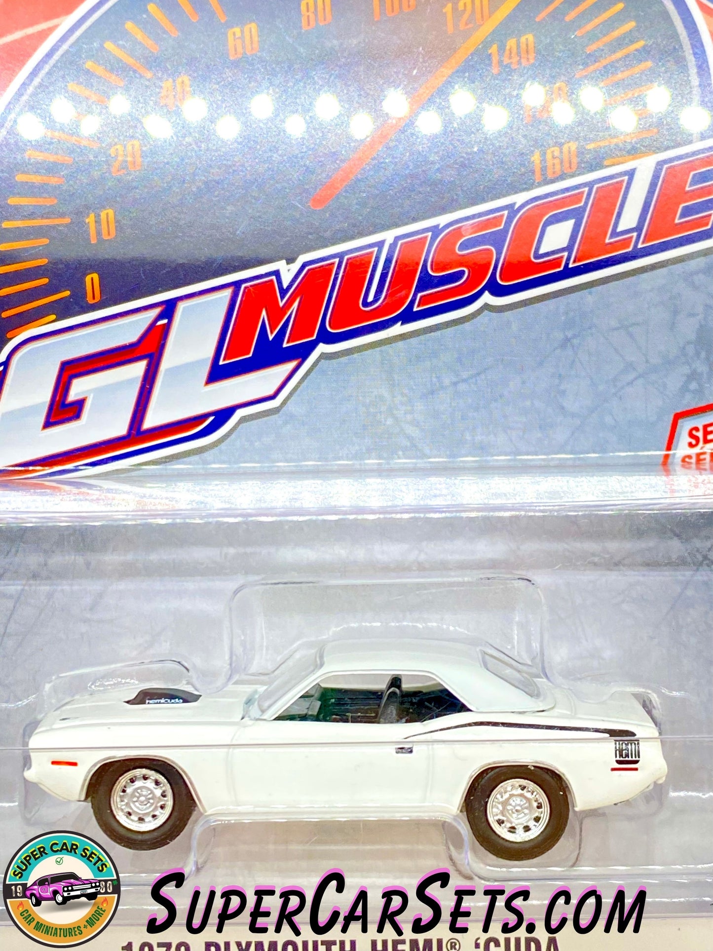 1970 Plymouth Hemi ‘Cuda (white colour) - GL Muscle Series 28 made by Greenlight