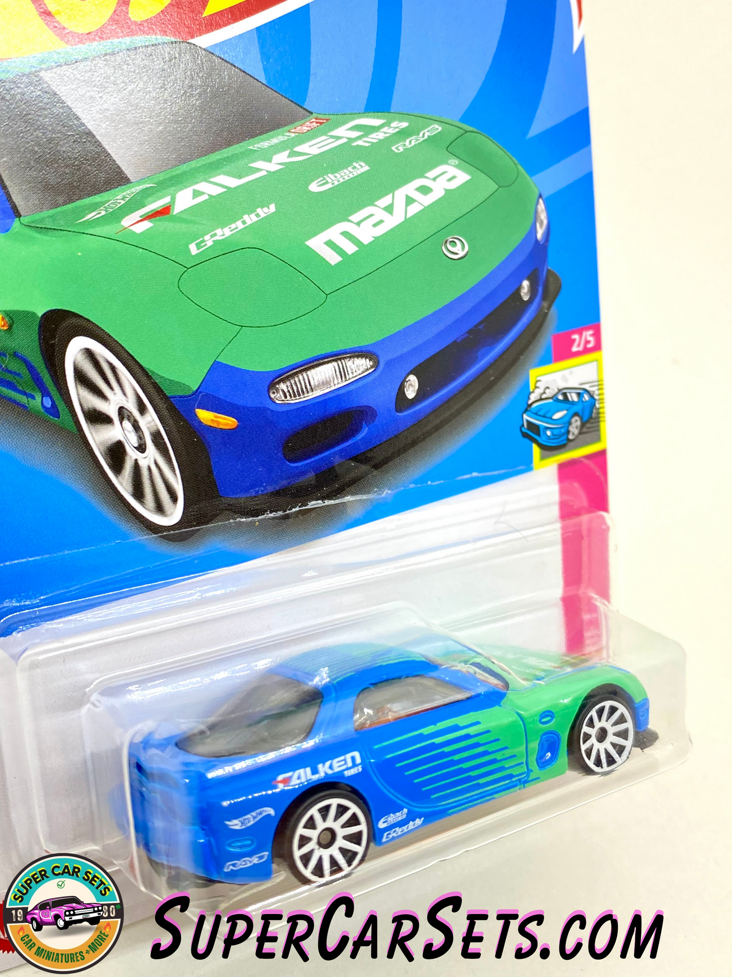 95 Mazda RX-7 ("Falken Tires” on the hood) - Hot Wheels HW Drift - 2022 (2/5) (177/250)