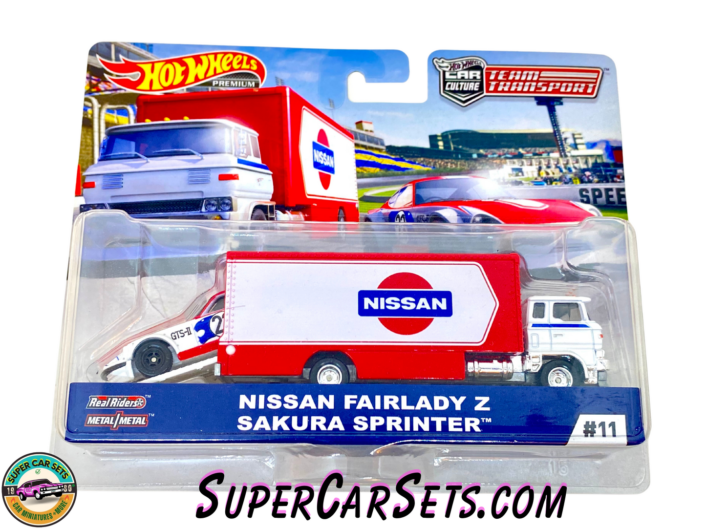 Nissan Fairlady Z Sakura Sprinter - Hot Wheels Team Transport (#11)