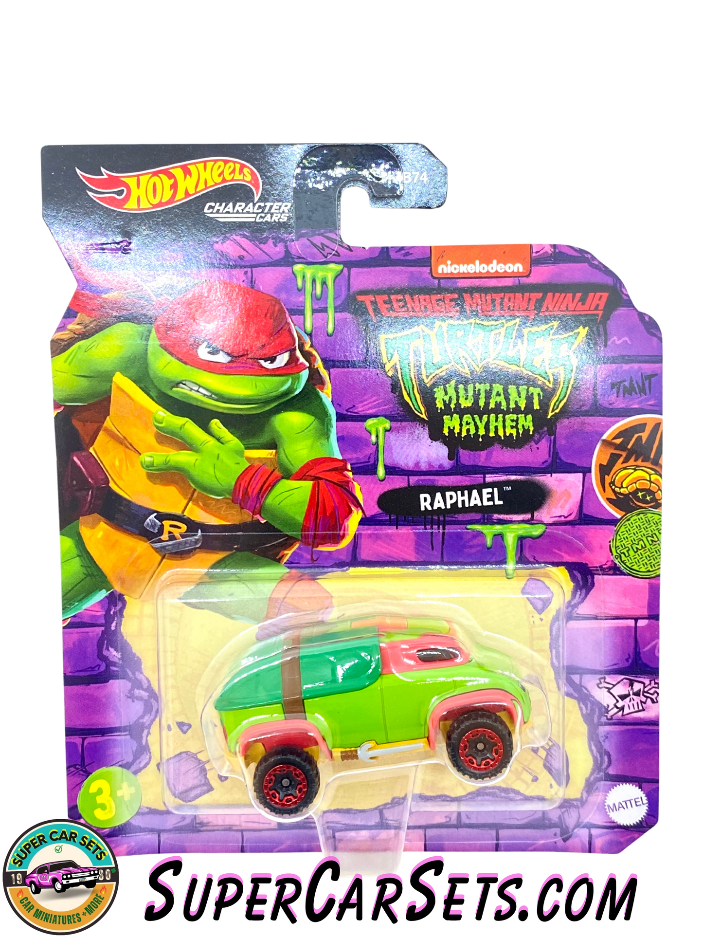 Raphael - Teenage Mutant Ninja Turtles - Mutant Mayhem (Nickelodeon) - Hot Wheels Character Cars