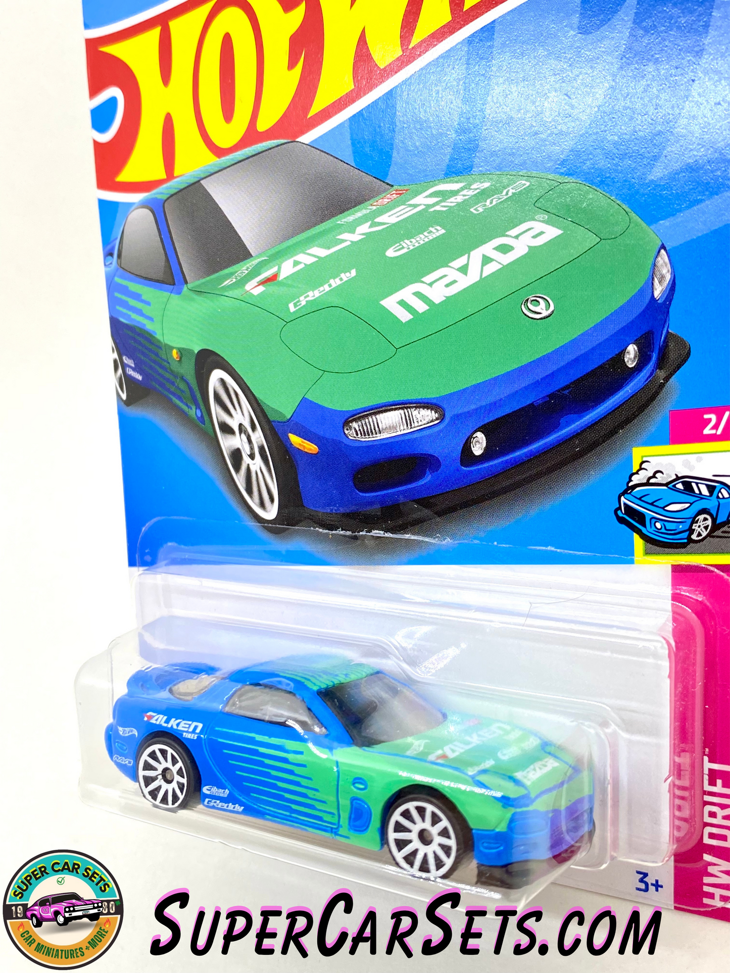 95 Mazda RX-7 ("Falken Tires” on the hood) - Hot Wheels HW Drift - 2022 (2/5) (177/250)