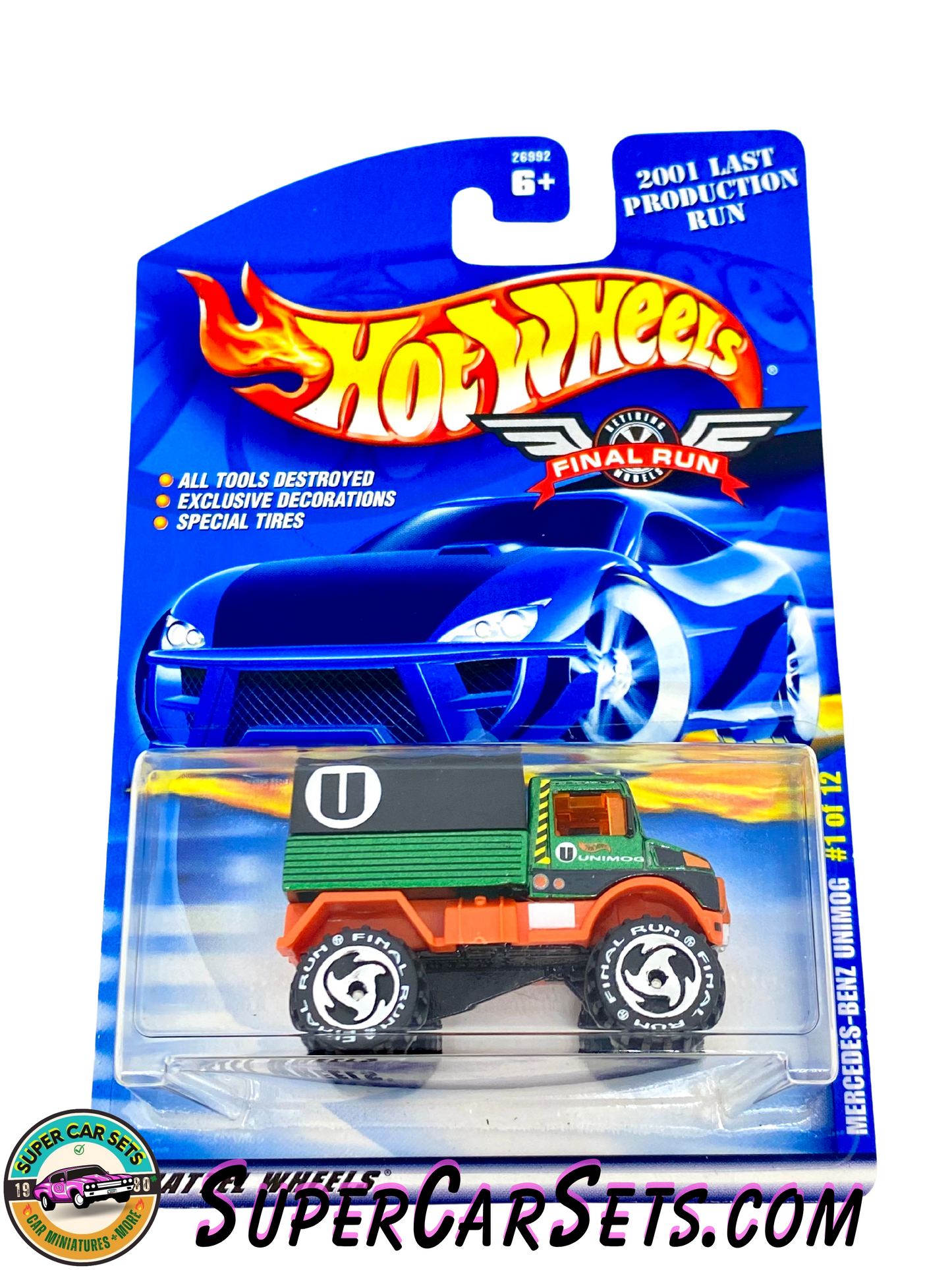 Hot Wheels (VINTAGE) (Year launched 2001) - Final Run (1/12) (#26992) Mercedes-Benz Unimog