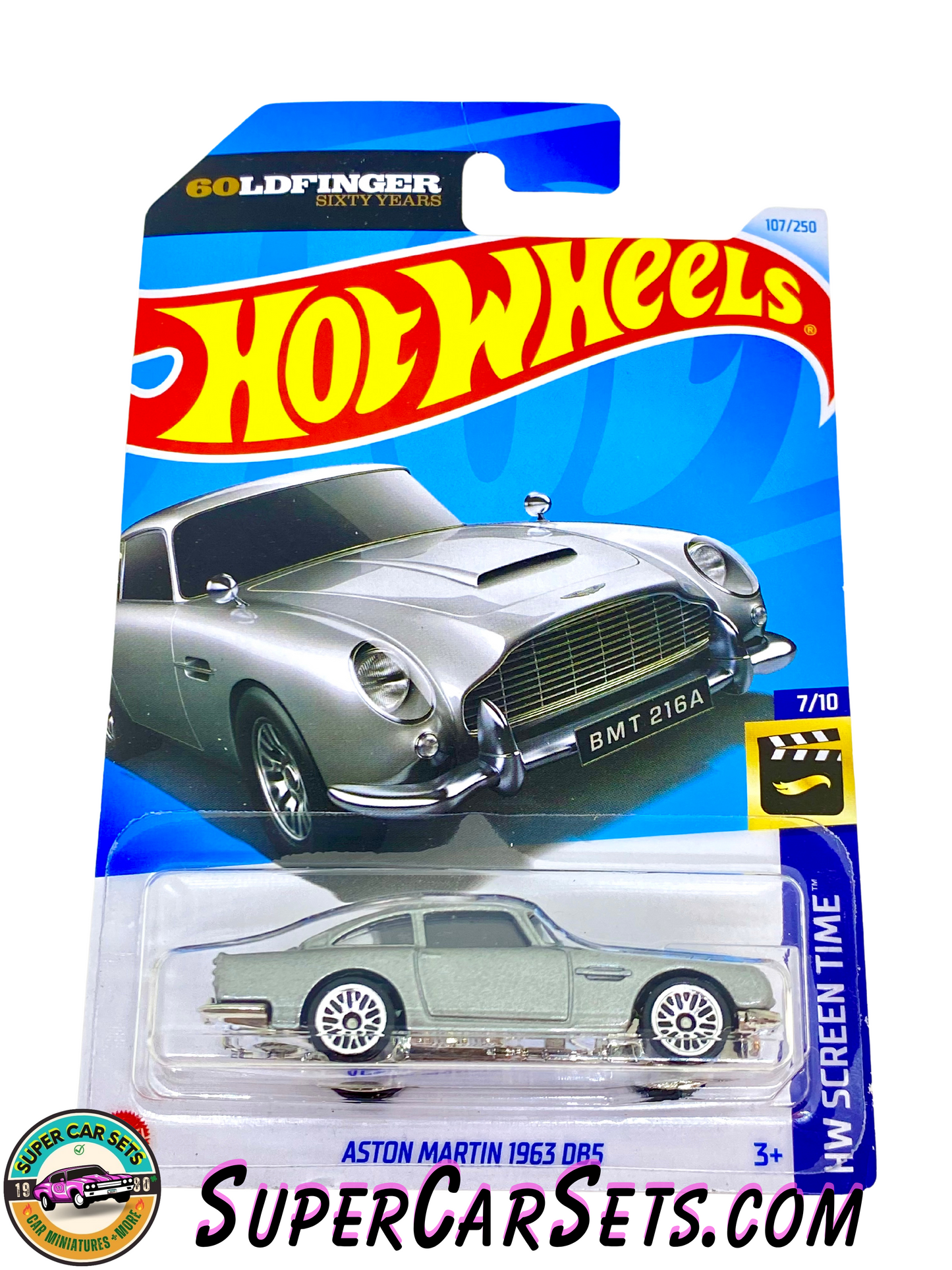 Aston Martin 1963 DB5 (Goldfinger Sixty Years) - Hot Wheels HW Screen Time - 2024 (7/10) (107/250)