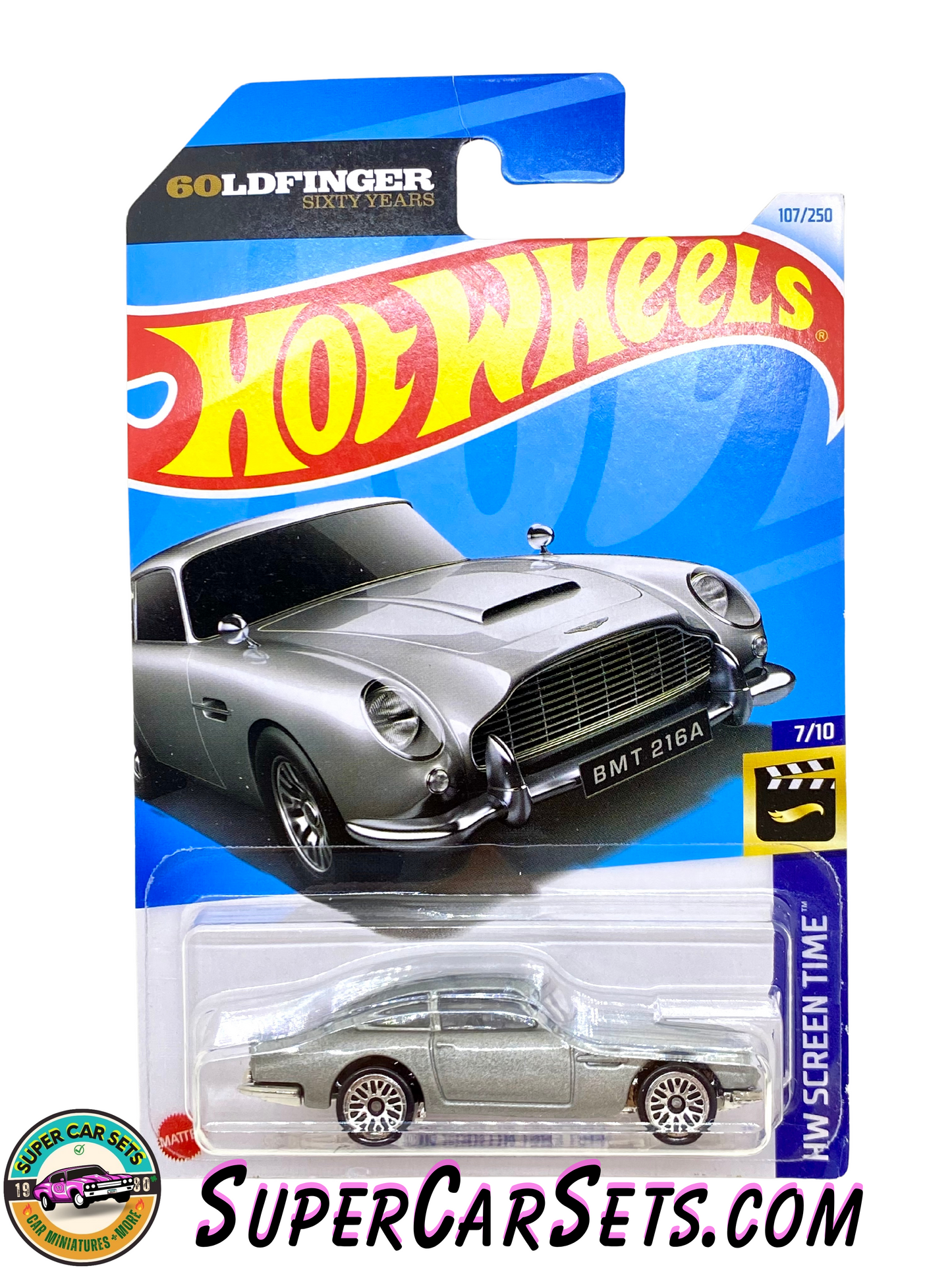 Aston Martin 1963 DB5 (Goldfinger Sixty Years) - Hot Wheels HW Screen Time - 2024 (7/10) (107/250)