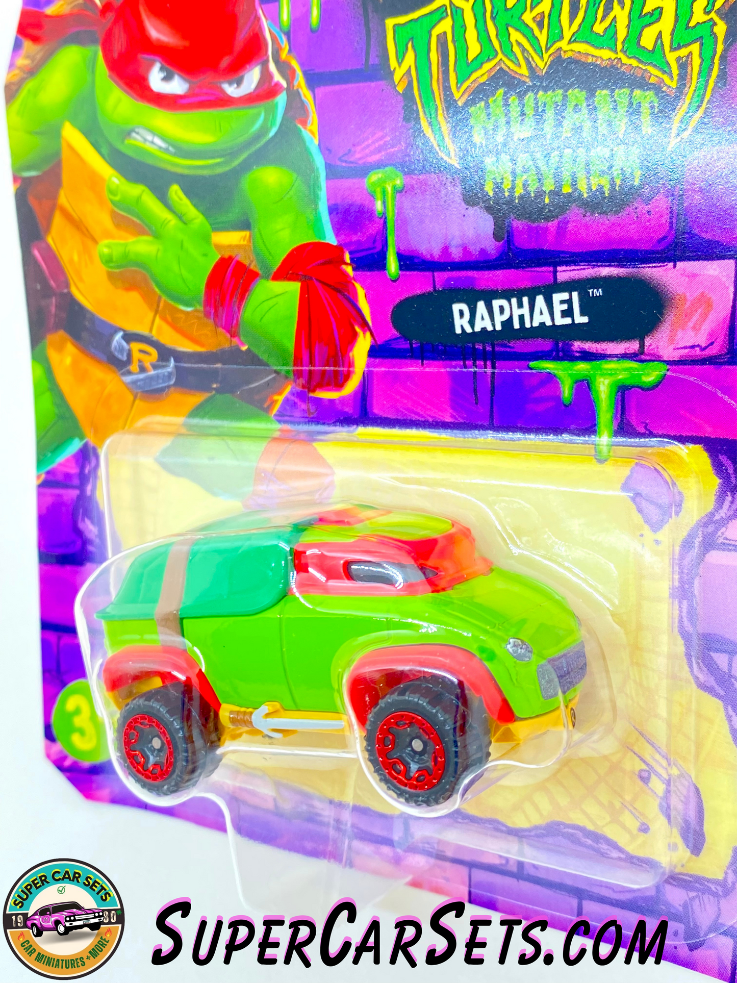 Raphael - Teenage Mutant Ninja Turtles - Mutant Mayhem (Nickelodeon) - Hot Wheels Character Cars