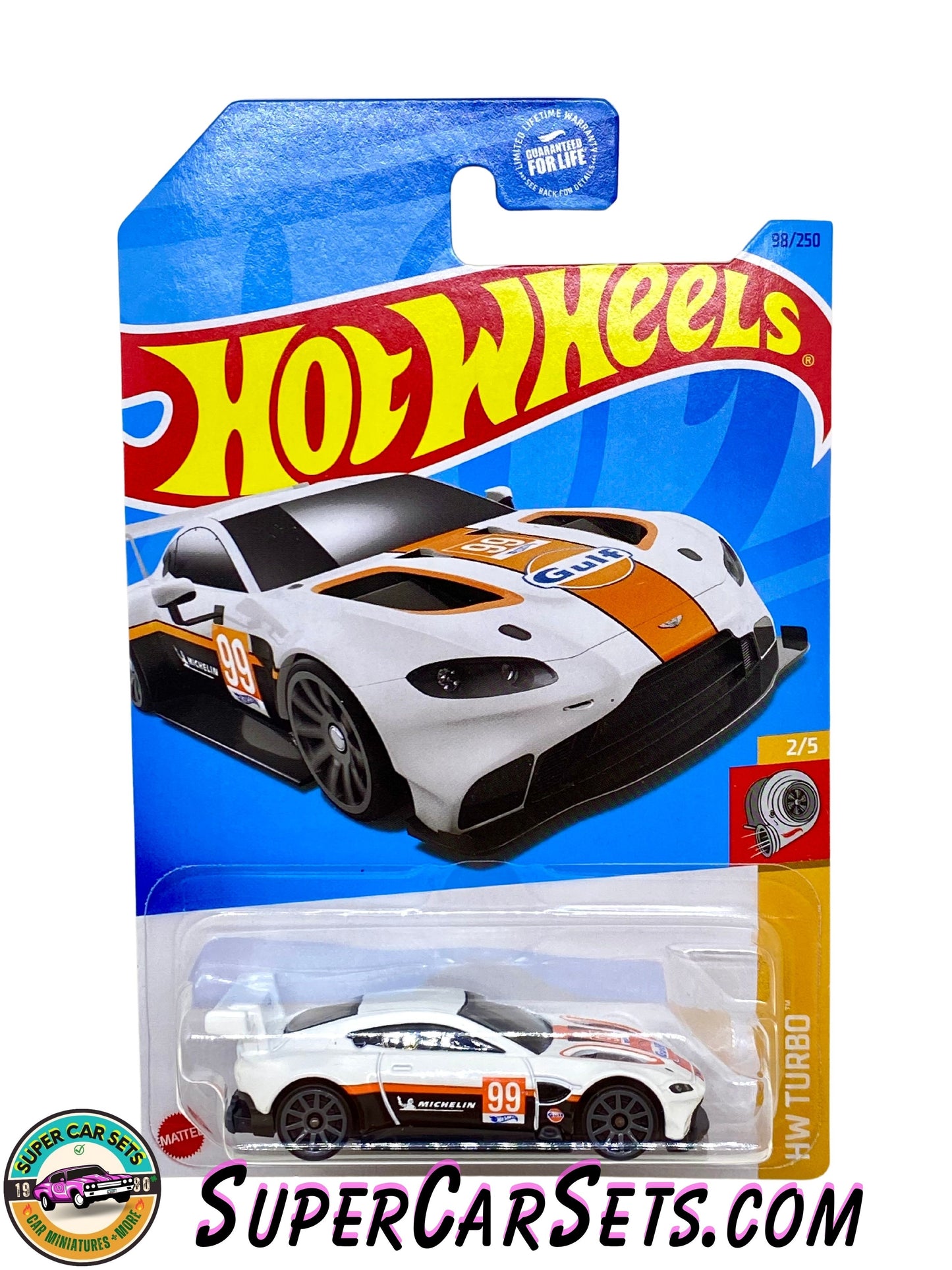 Aston Martin Vantage GTE (white colour) - Hot Wheels HW Turbo - 2023 (2/5) (98/250)