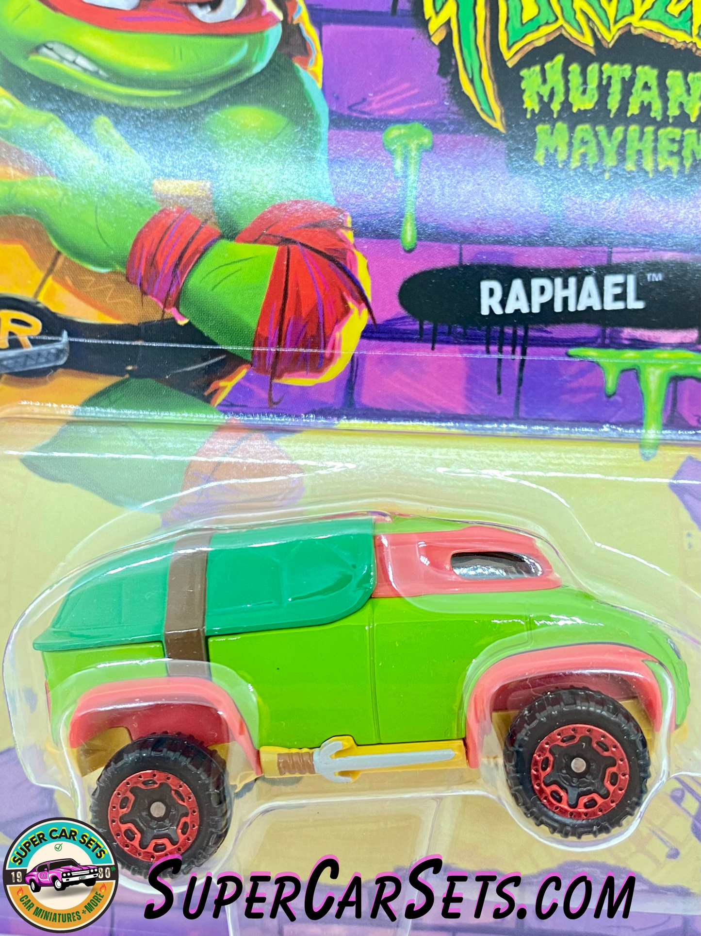 Raphael - Teenage Mutant Ninja Turtles - Mutant Mayhem (Nickelodeon) - Hot Wheels Character Cars