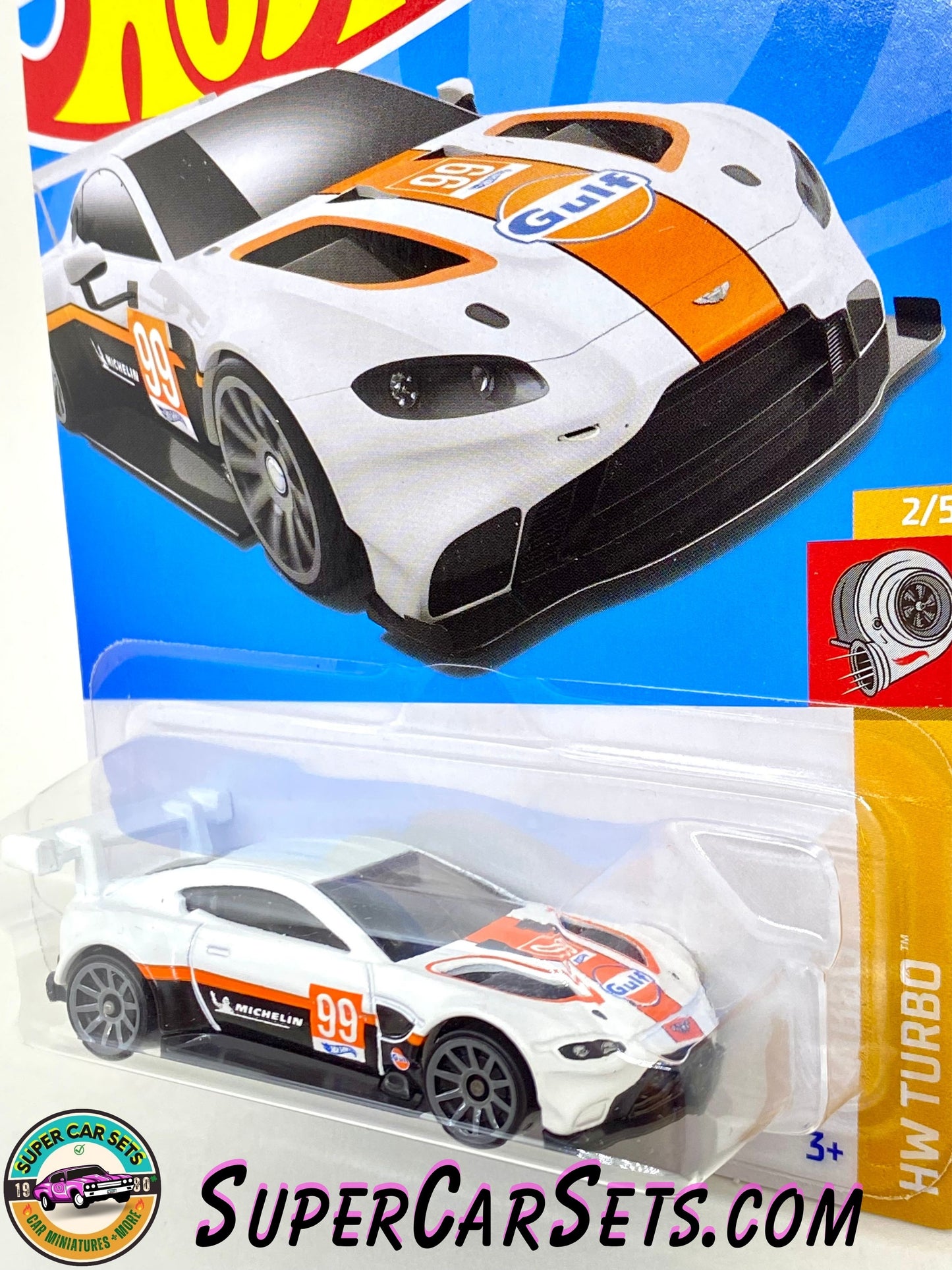 Aston Martin Vantage GTE (white colour) - Hot Wheels HW Turbo - 2023 (2/5) (98/250)