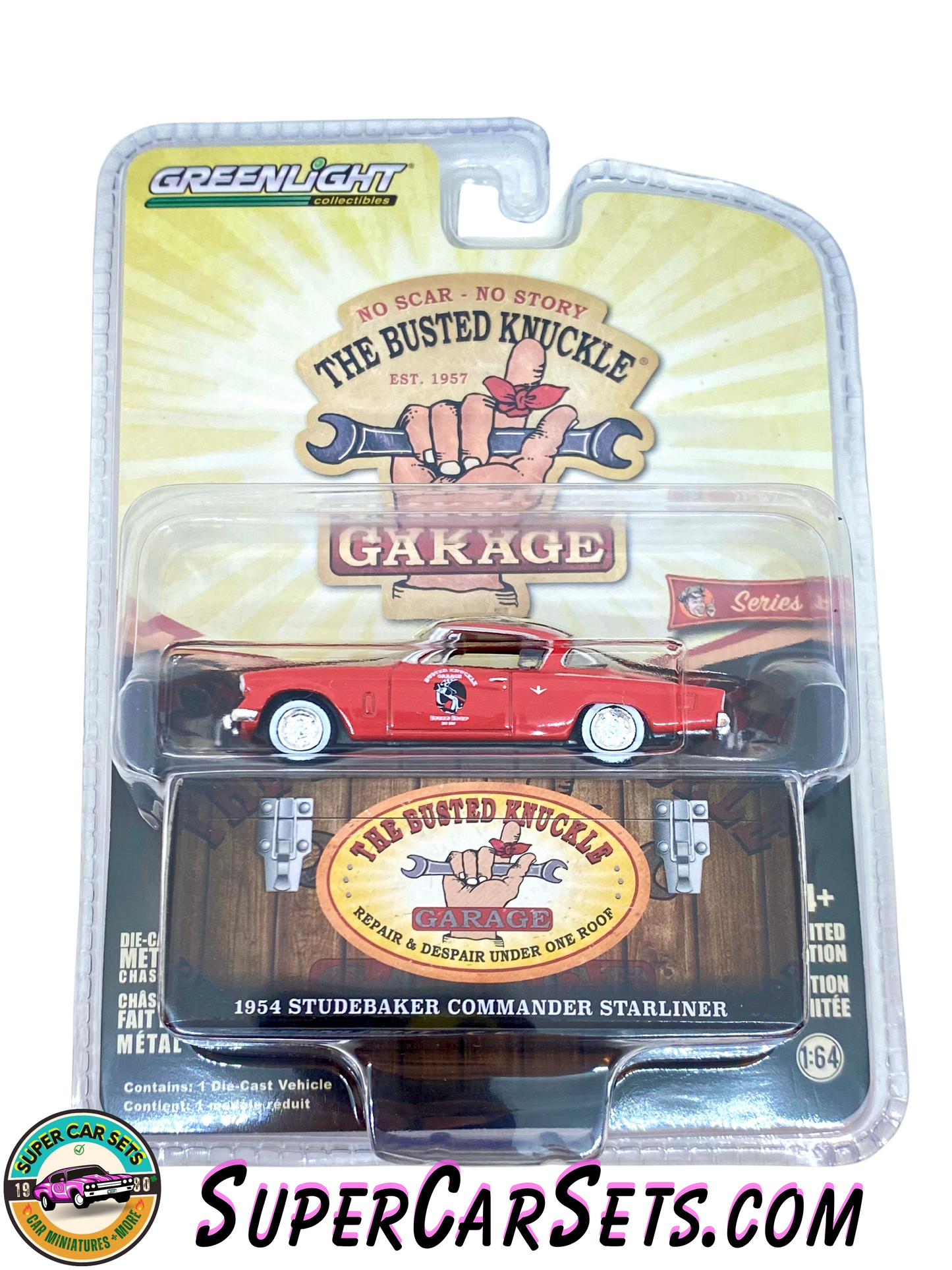 Busted Knuckle Garage - Series 2 - 1954 Studebaker Commander Starliner - made by Greenlight