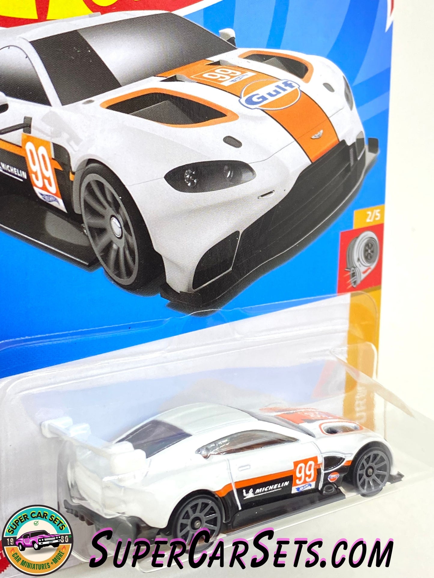 Aston Martin Vantage GTE (white colour) - Hot Wheels HW Turbo - 2023 (2/5) (98/250)