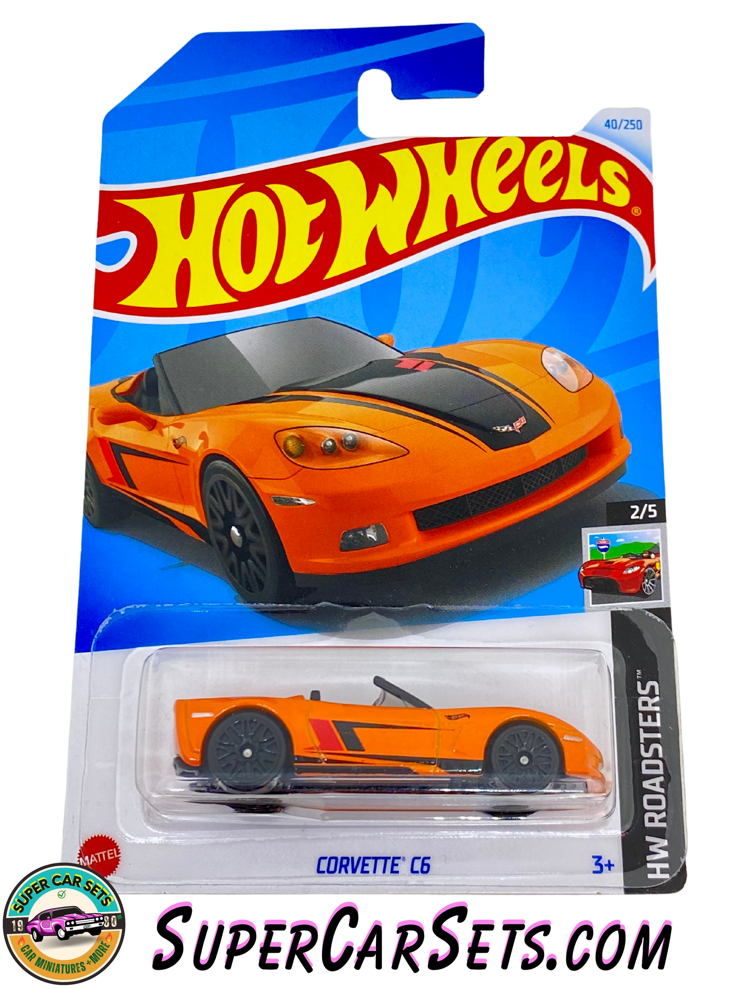 Corvette C6 (orange colour) - Hot Wheels HW Roadsters - 2024 (2/5) (40/250)