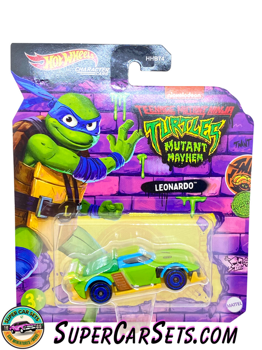 Leonardo - Teenage Mutant Ninja Turtles - Mutant Mayhem (Nickelodeon) - Hot Wheels Character Cars