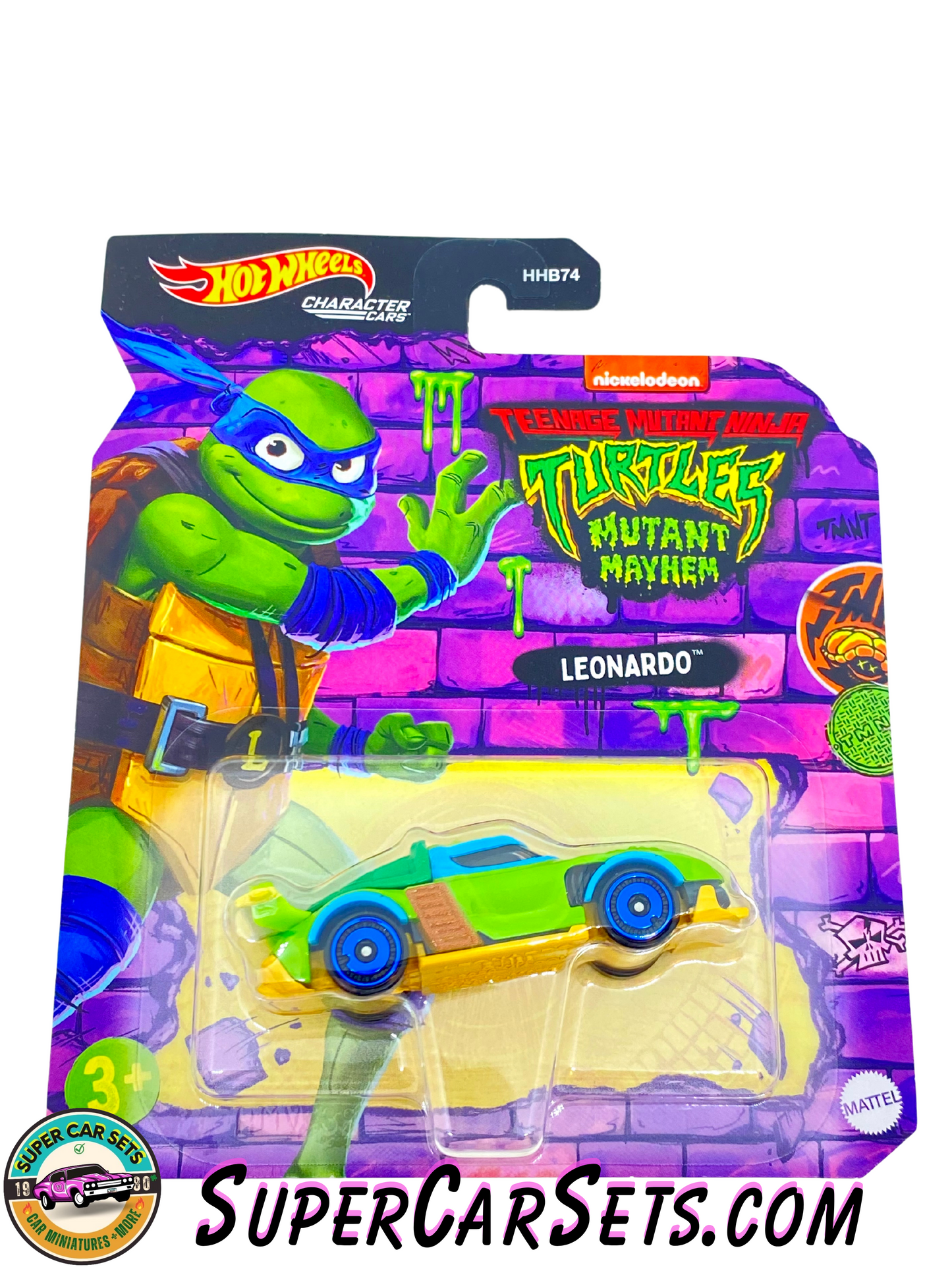 Leonardo - Teenage Mutant Ninja Turtles - Mutant Mayhem (Nickelodeon) - Hot Wheels Character Cars