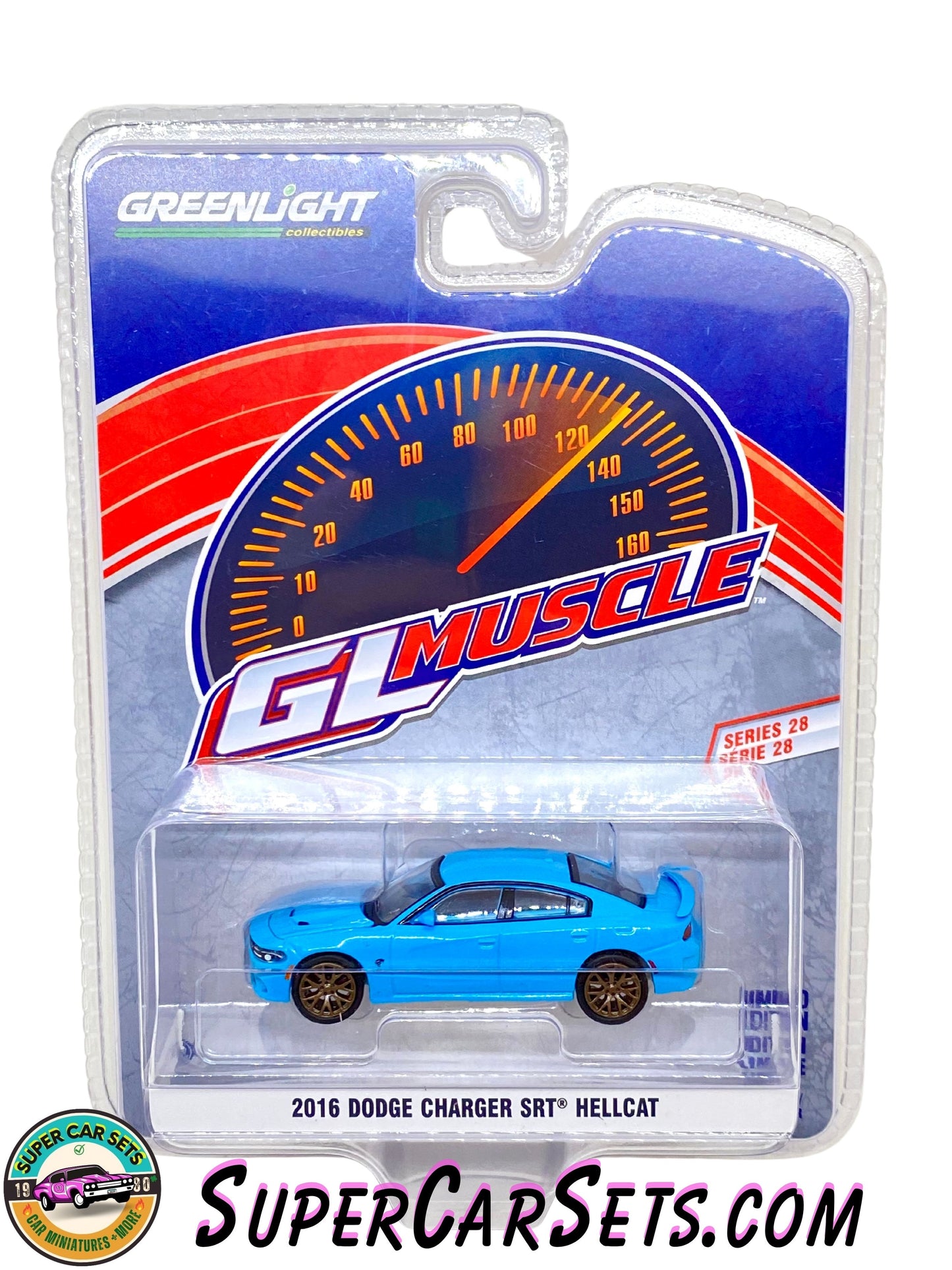 2016 Dodge Charger SRT Hellcat (light blue colour) - GL Muscle Series 28 made by Greenlight