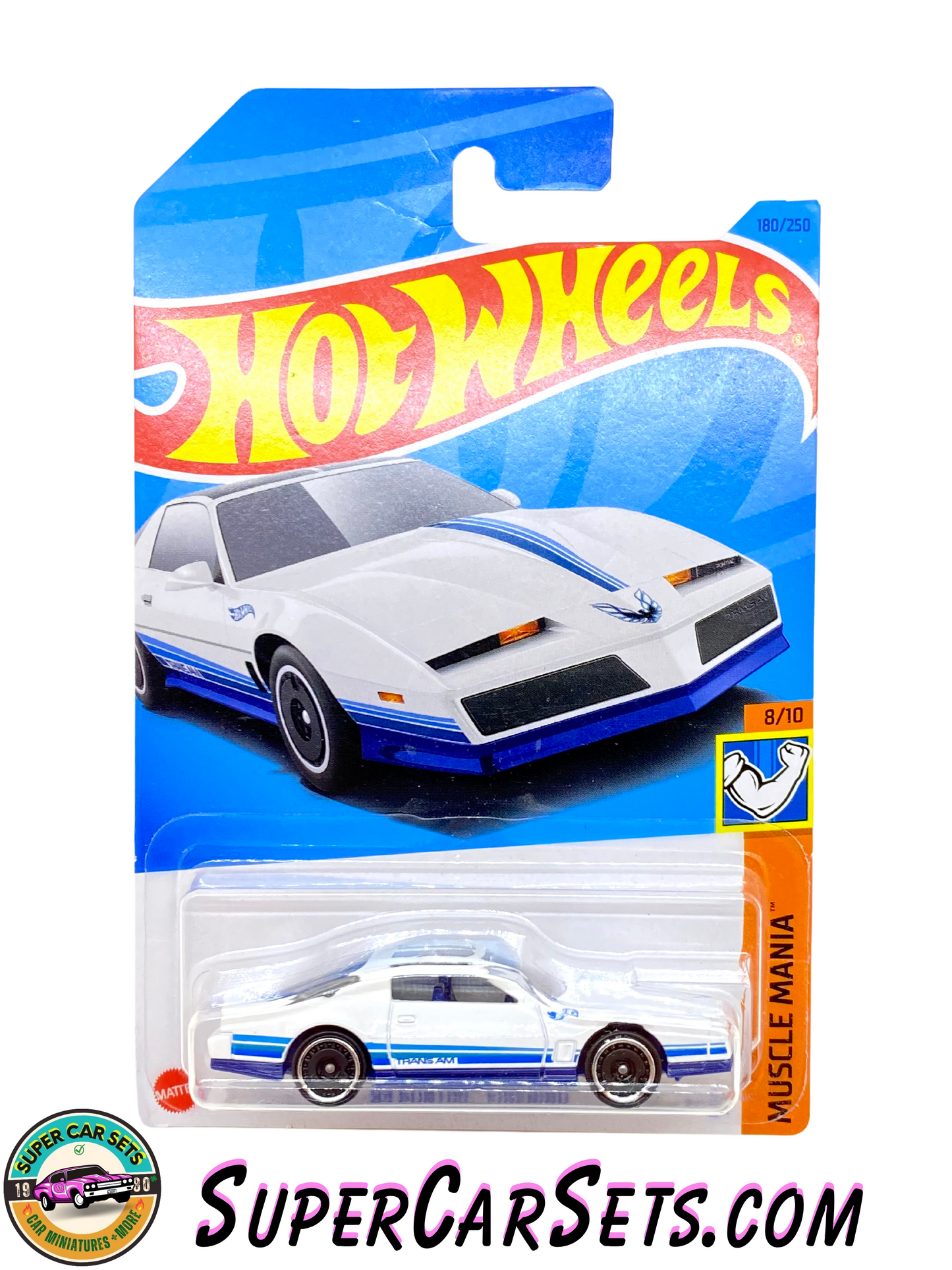 84 Pontiac Firebird (white colour) - Muscle Mania - 2023 (8/10) (180/250)