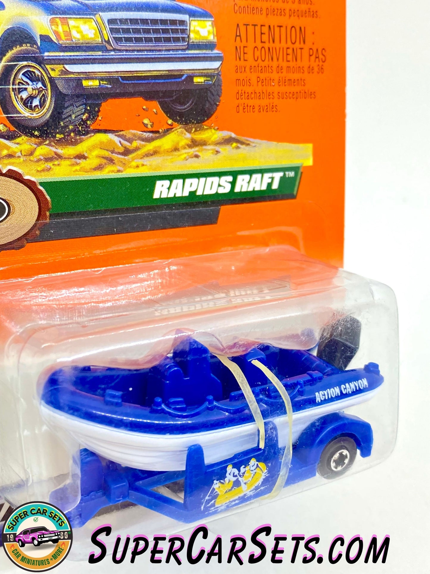 Rapids Raft (#59) (Action Canyon) (Year launched 1999) - Matchbox Wilderness Adventure Series