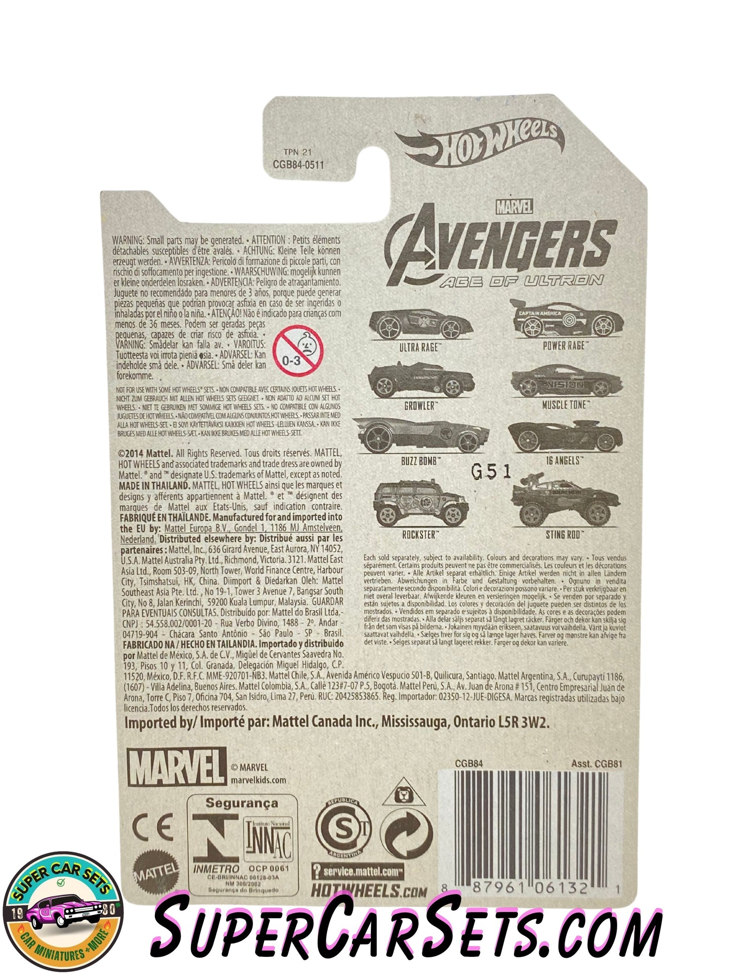 Hot Wheels - Marvel Avengers Age of Ultron (3/8) - Hawkeye - Growler