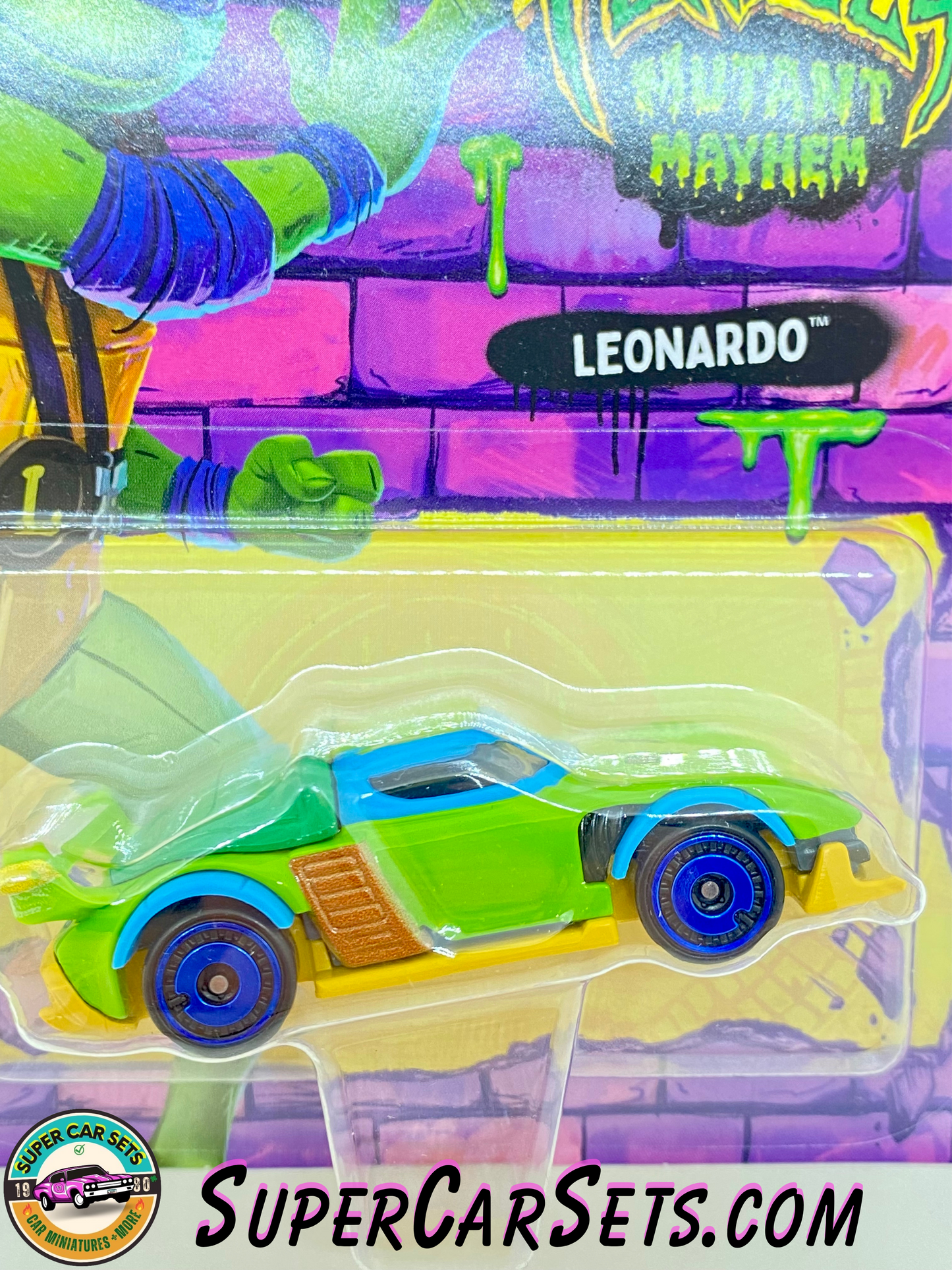 Leonardo - Teenage Mutant Ninja Turtles - Mutant Mayhem (Nickelodeon) - Hot Wheels Character Cars