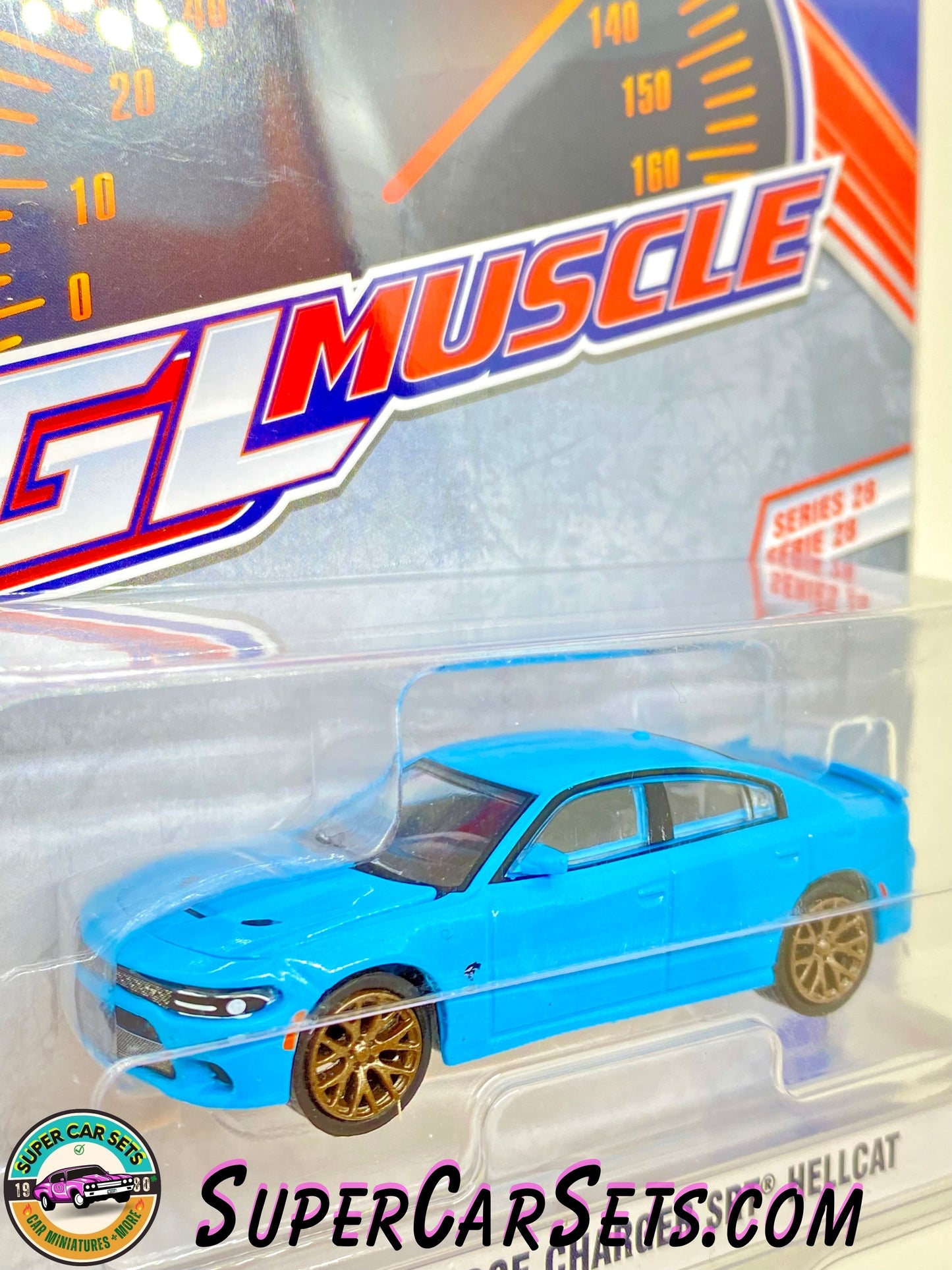 2016 Dodge Charger SRT Hellcat (light blue colour) - GL Muscle Series 28 made by Greenlight