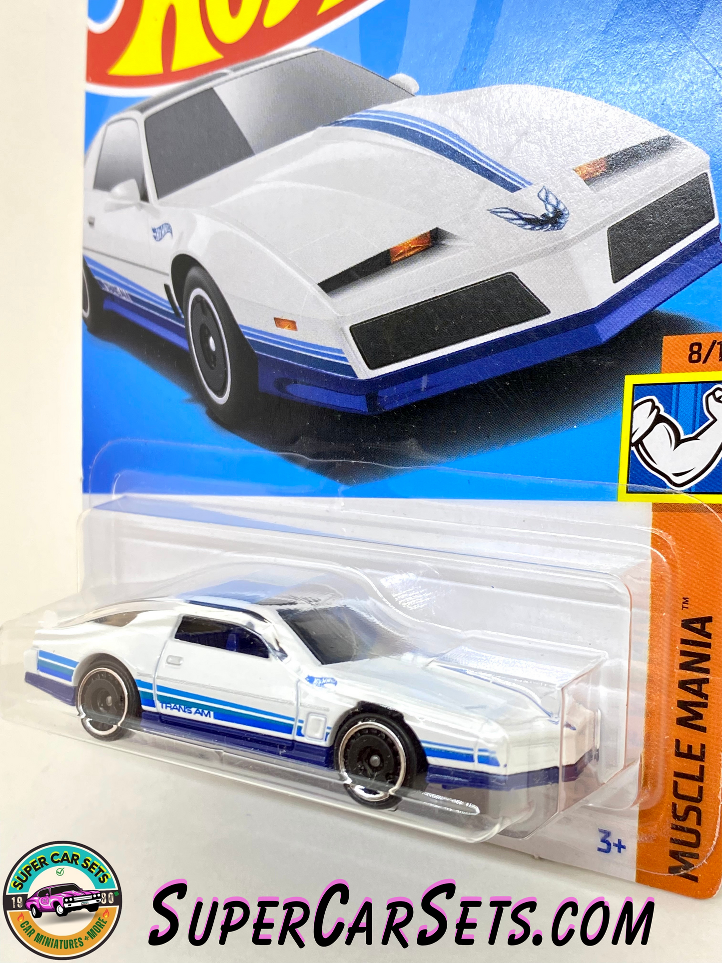 84 Pontiac Firebird (white colour) - Muscle Mania - 2023 (8/10) (180/250)