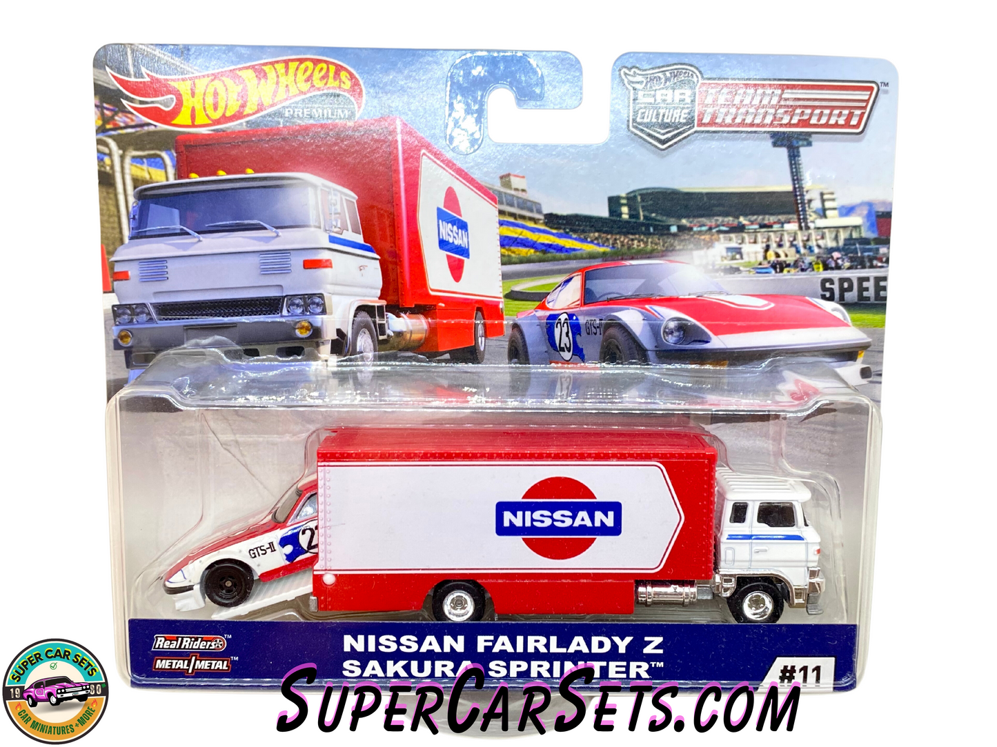 Nissan Fairlady Z Sakura Sprinter - Hot Wheels Team Transport (#11)