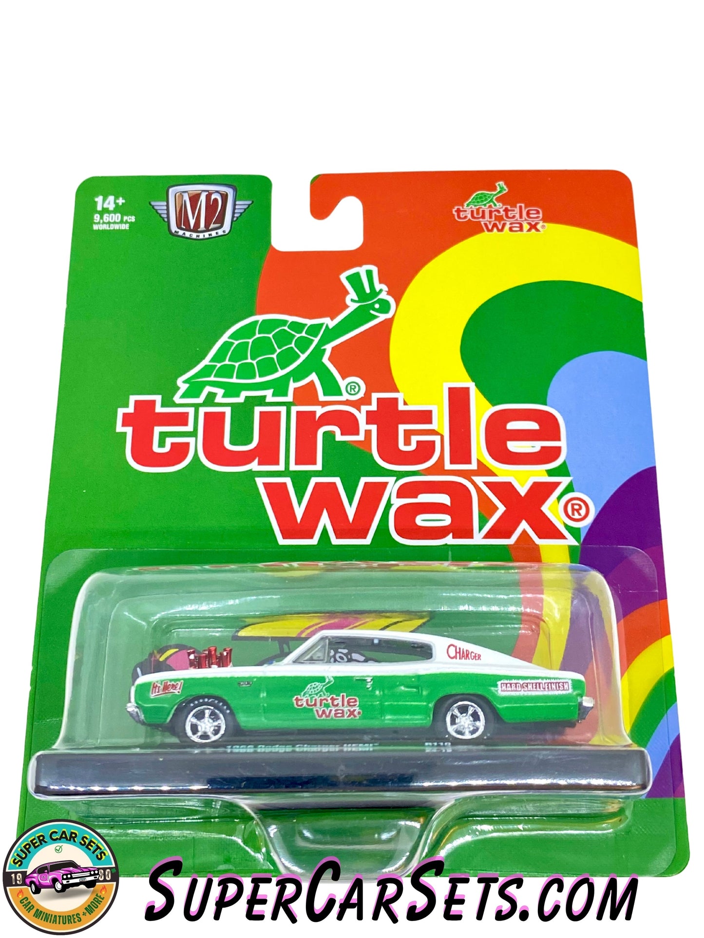 Turtle Wax - 1966 Dodge Charger HEMI (green and white colour) by M2 Machines