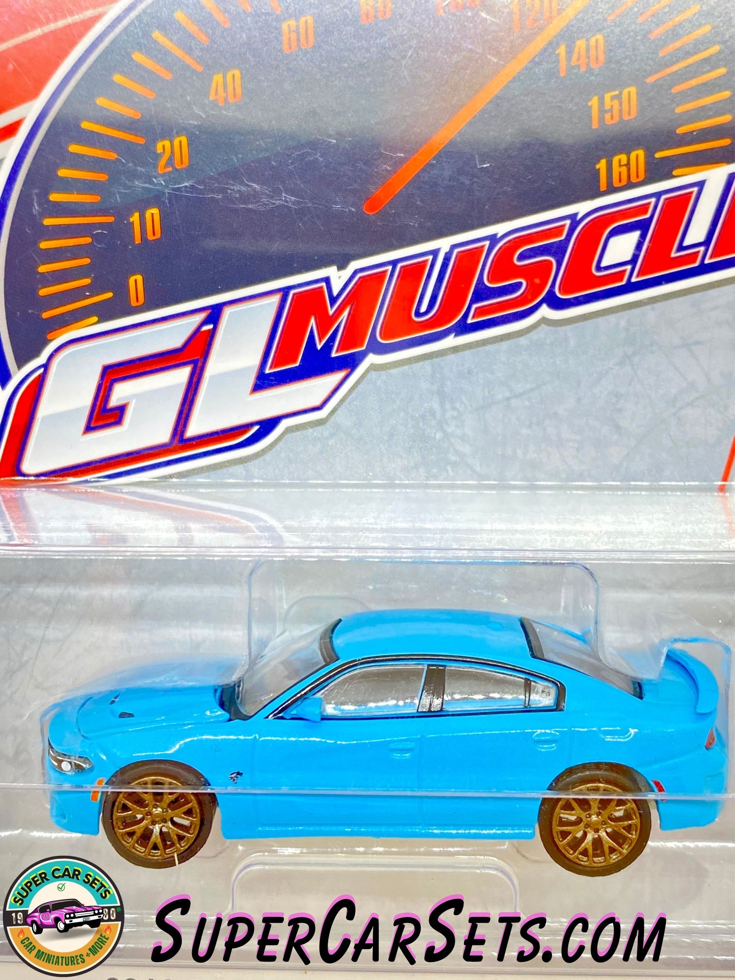 2016 Dodge Charger SRT Hellcat (light blue colour) - GL Muscle Series 28 made by Greenlight