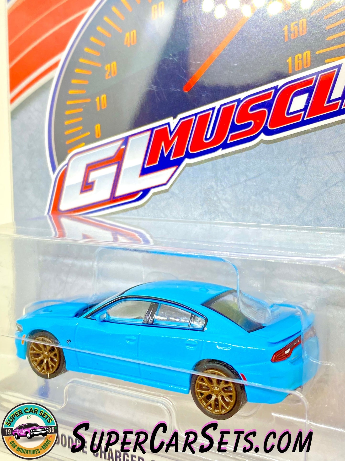 2016 Dodge Charger SRT Hellcat (light blue colour) - GL Muscle Series 28 made by Greenlight