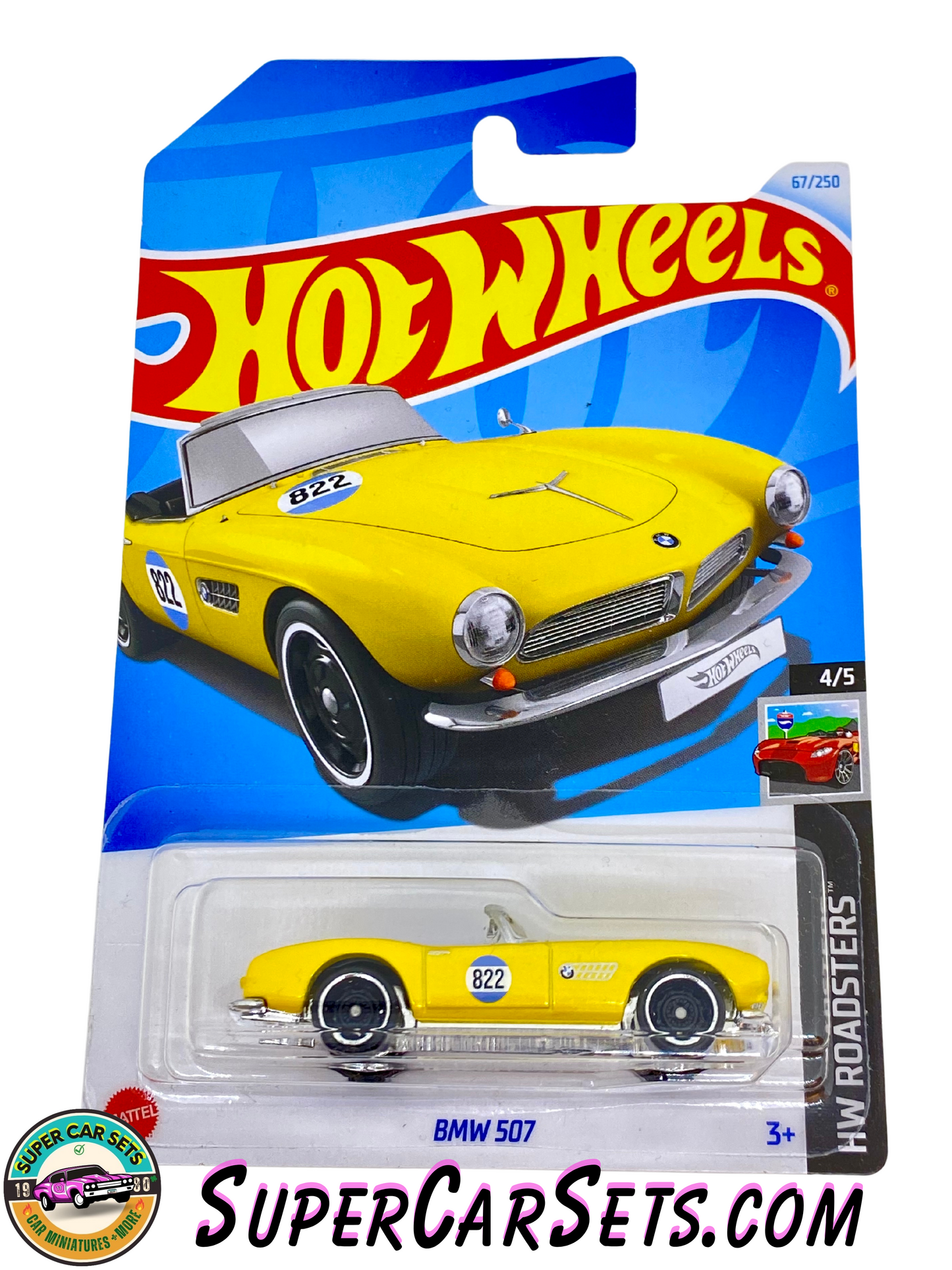 BMW 507 (yellow colour) - Hot Wheels HW Roadsters 2024 (4/5) (67/250)