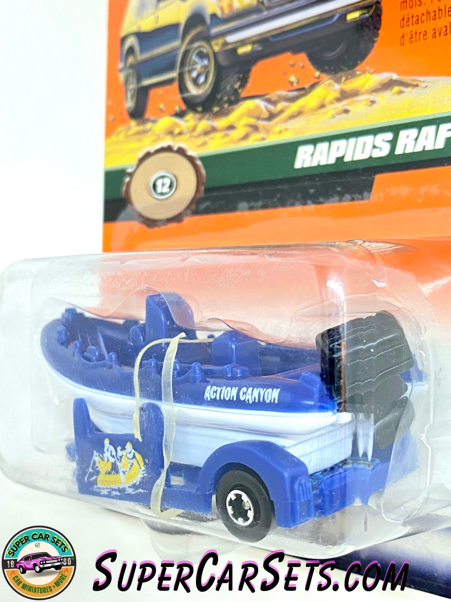 Rapids Raft (#59) (Action Canyon) (Year launched 1999) - Matchbox Wilderness Adventure Series