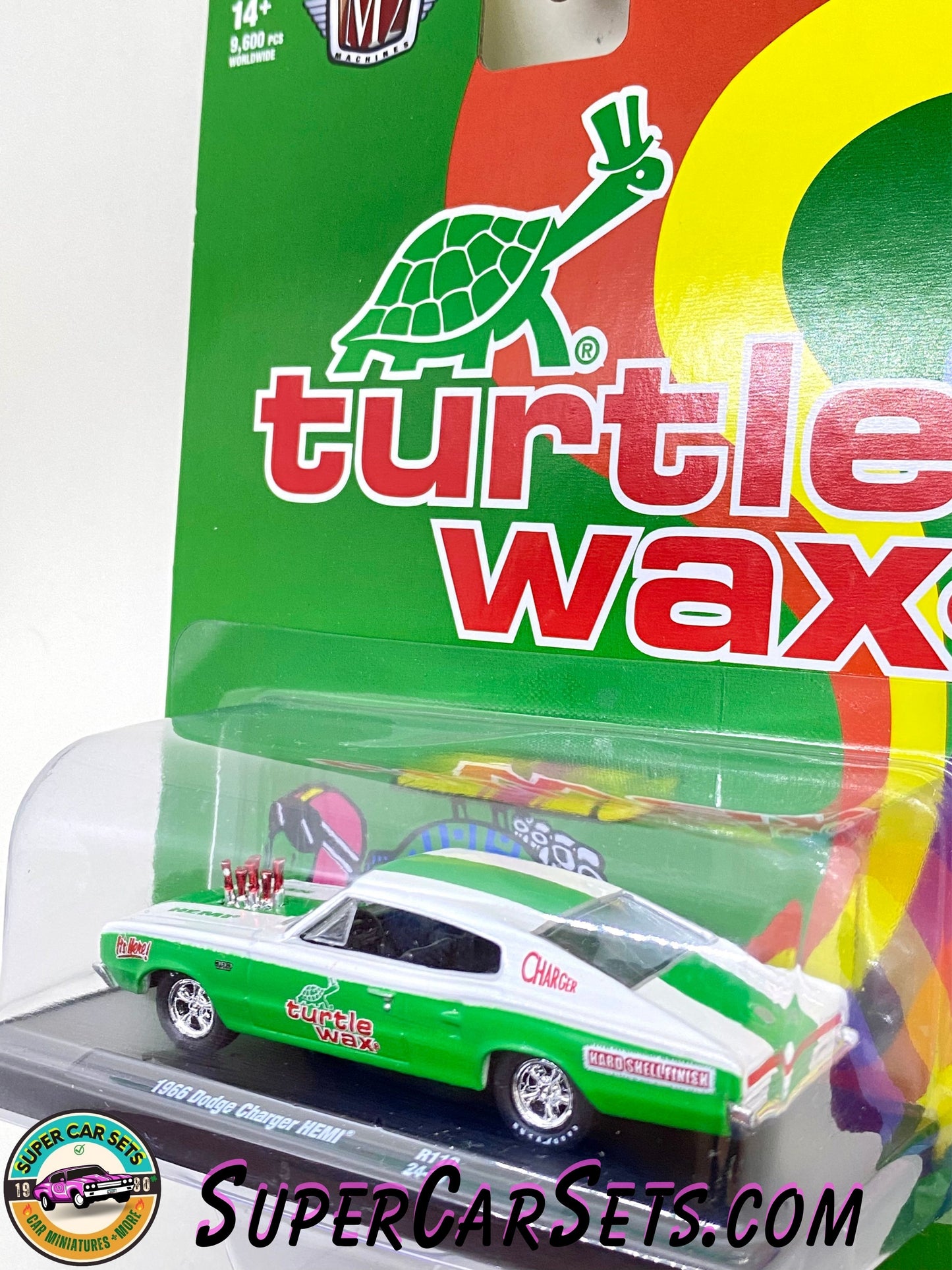 Turtle Wax - 1966 Dodge Charger HEMI (green and white colour) by M2 Machines