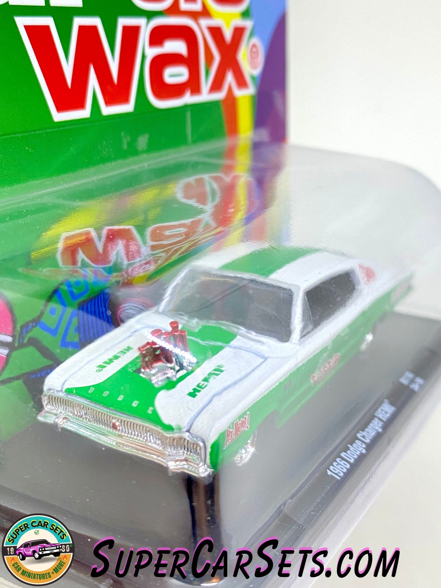 Turtle Wax - 1966 Dodge Charger HEMI (green and white colour) by M2 Machines