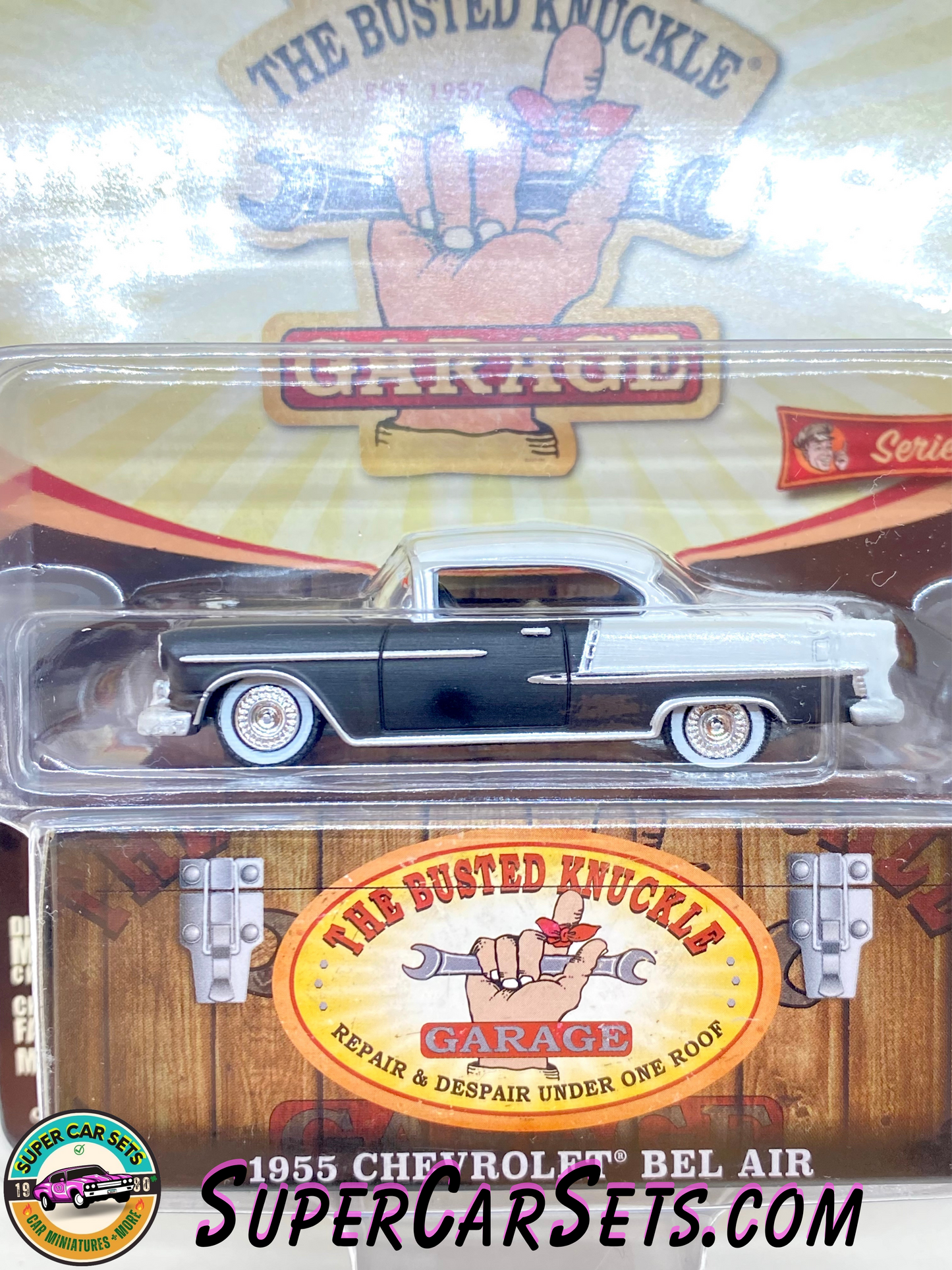 Busted Knuckle Garage - Series 2 - 1955 Chevrolet Bel Air - made by Greenlight