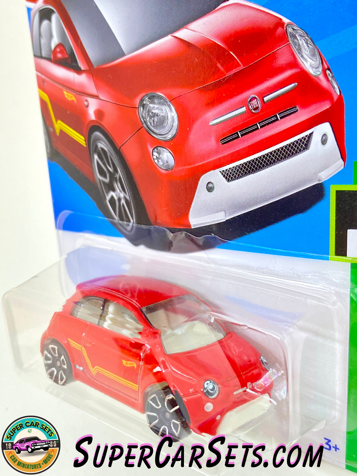 Fiat 500e (red colour) - Hot Wheels HW Green Speed 2023 (8/10) (144/250)