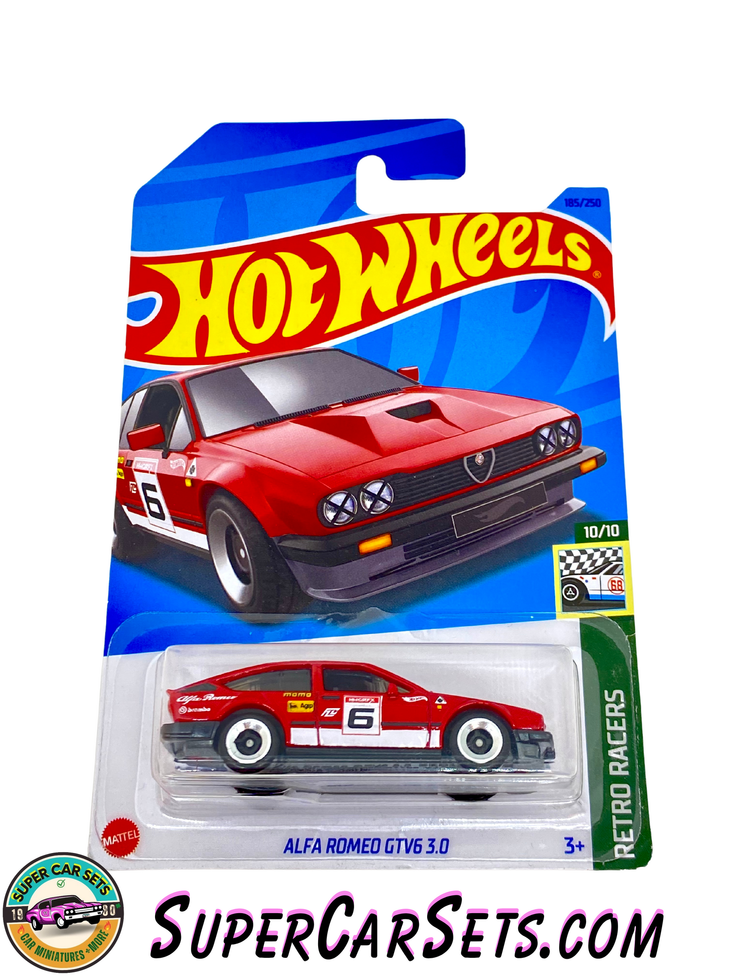 Alfa Romeo GTV6 3.0 (red colour) - Hot Wheels Retro Racers - 2023 (10/10) (185/250)