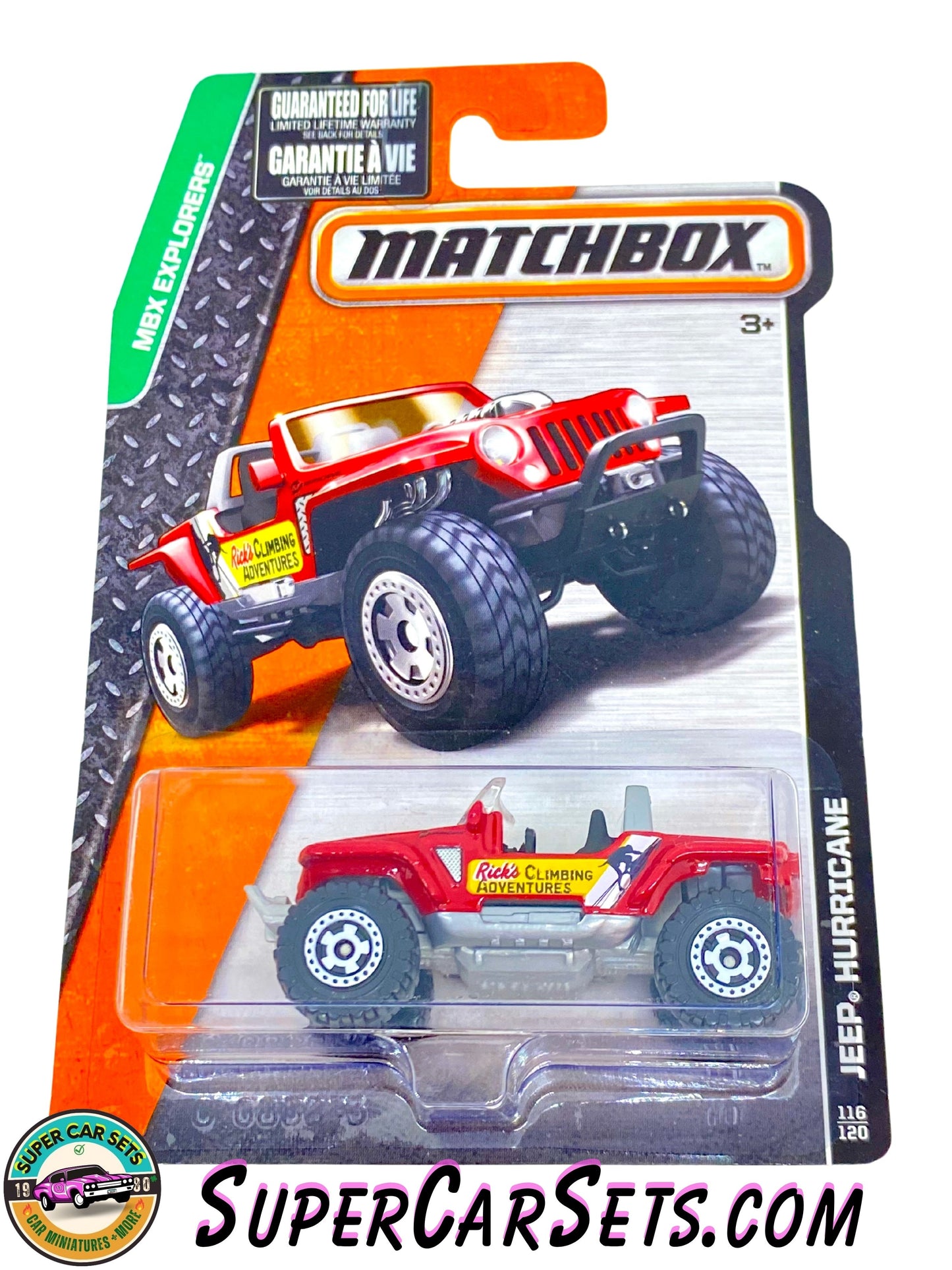 Jeep Hurricane (Rick’s Climbing Adventures) (Year launched 2015) - Matchbox MBX Explorers 2015 (116/120)