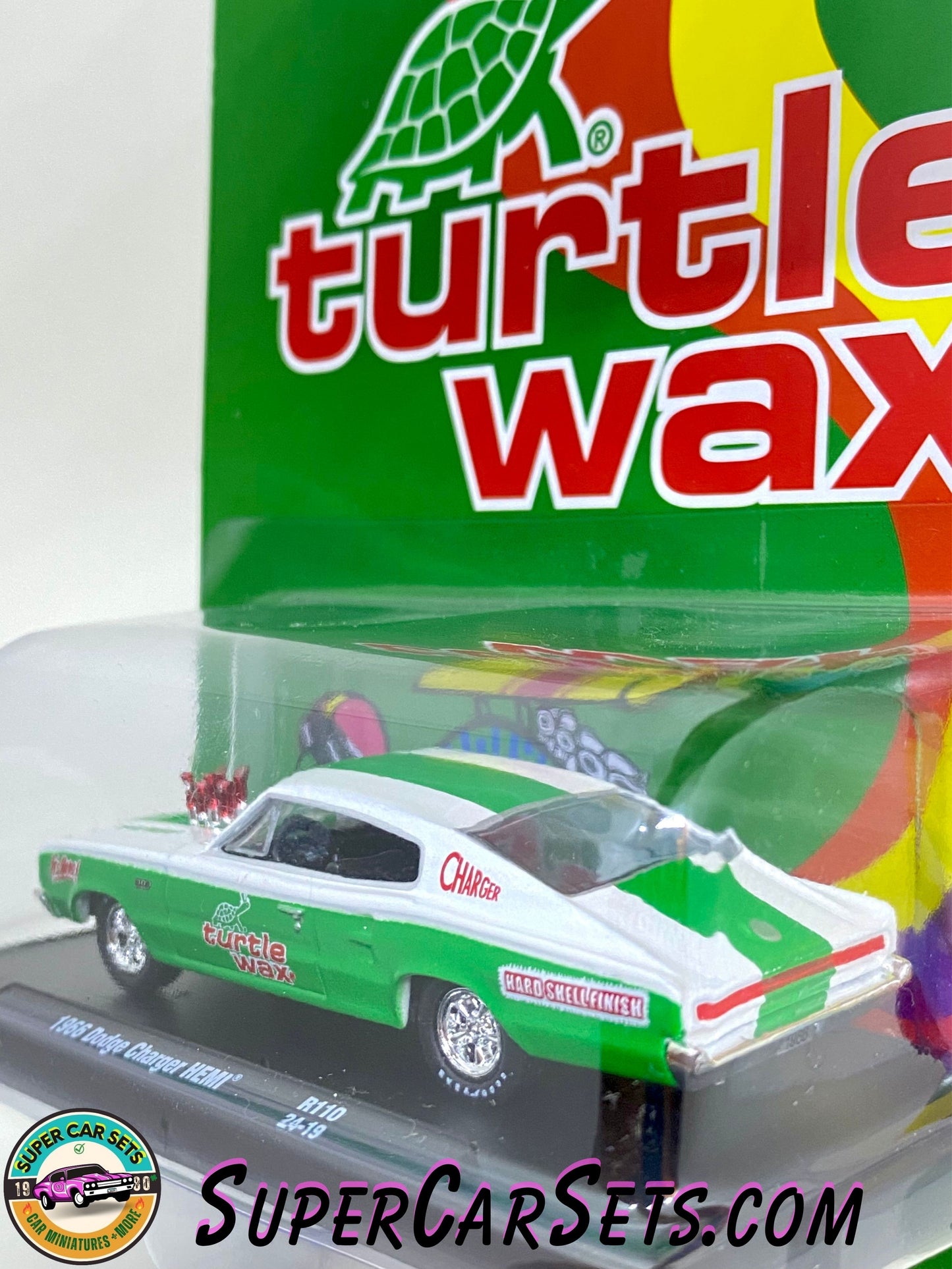 Turtle Wax - 1966 Dodge Charger HEMI (green and white colour) by M2 Machines