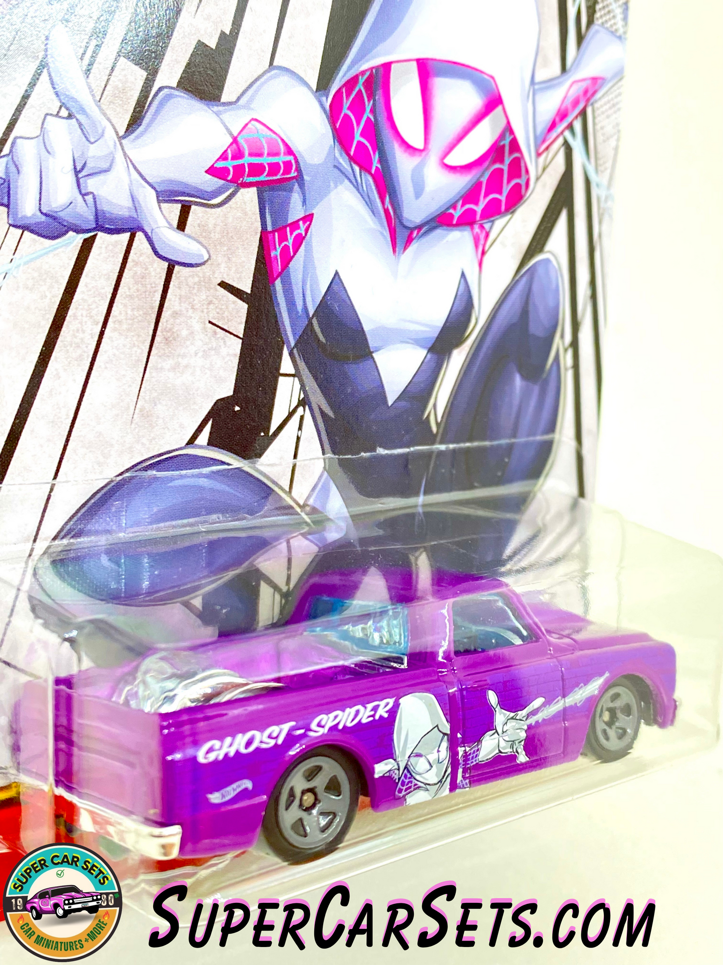 Marvel Spider-Man (5/5) Ghost Spider - ’67 Chevy C10 Hot Wheels