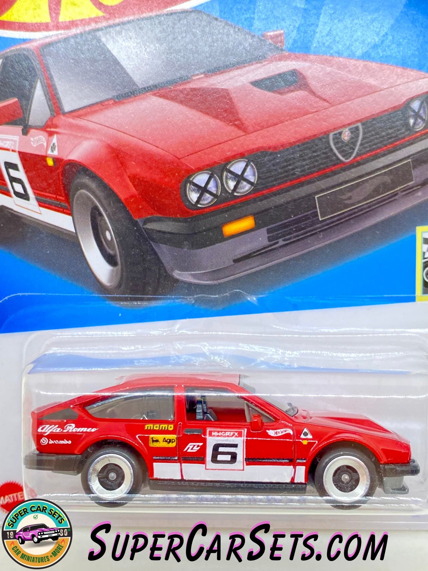 Alfa Romeo GTV6 3.0 (red colour) - Hot Wheels Retro Racers - 2023 (10/10) (185/250)