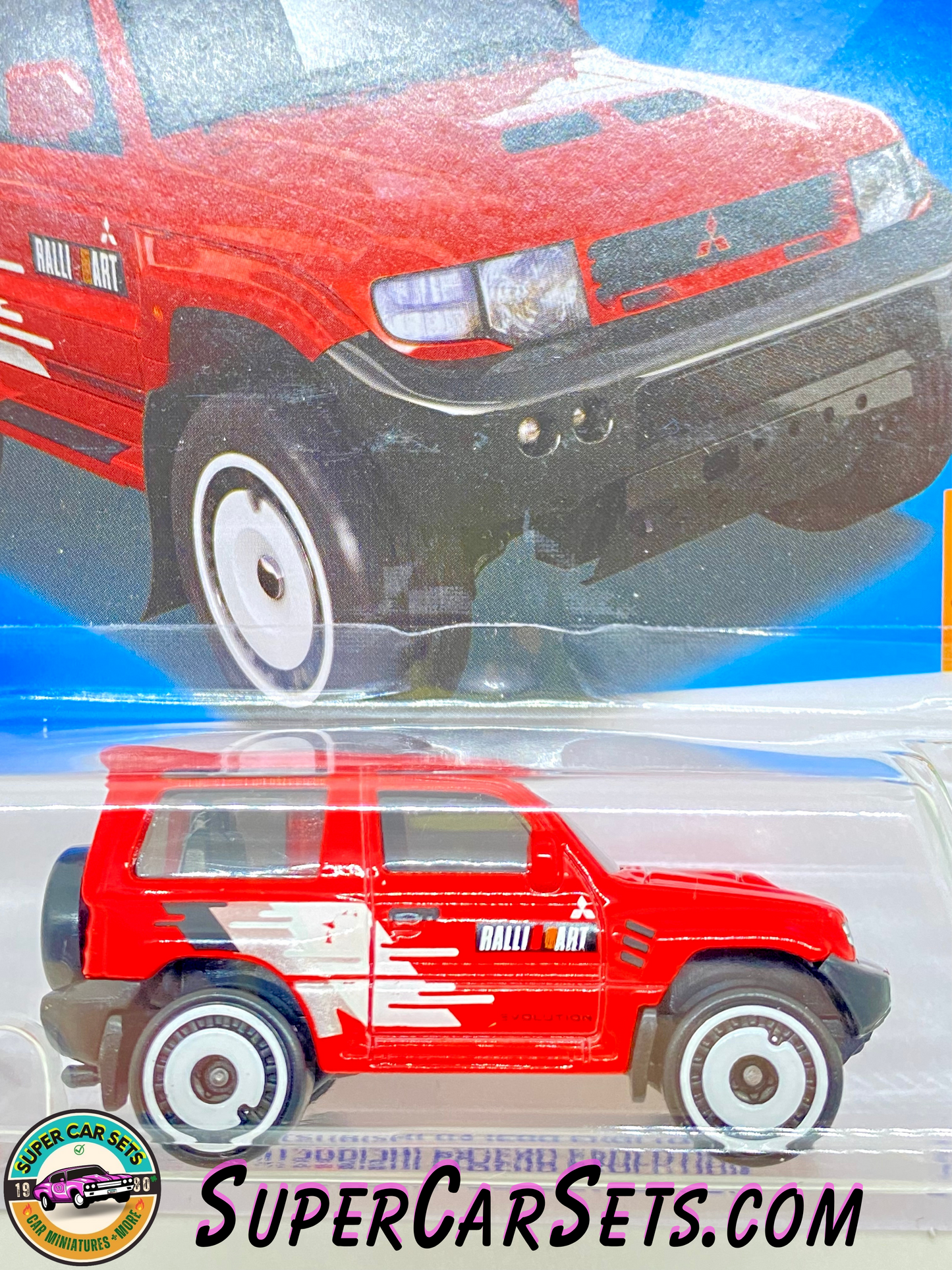 Mitsubishi Pajero Evolution (red colour) - Hot Wheels Mud Studs - 2023 (3/5) (175/250)