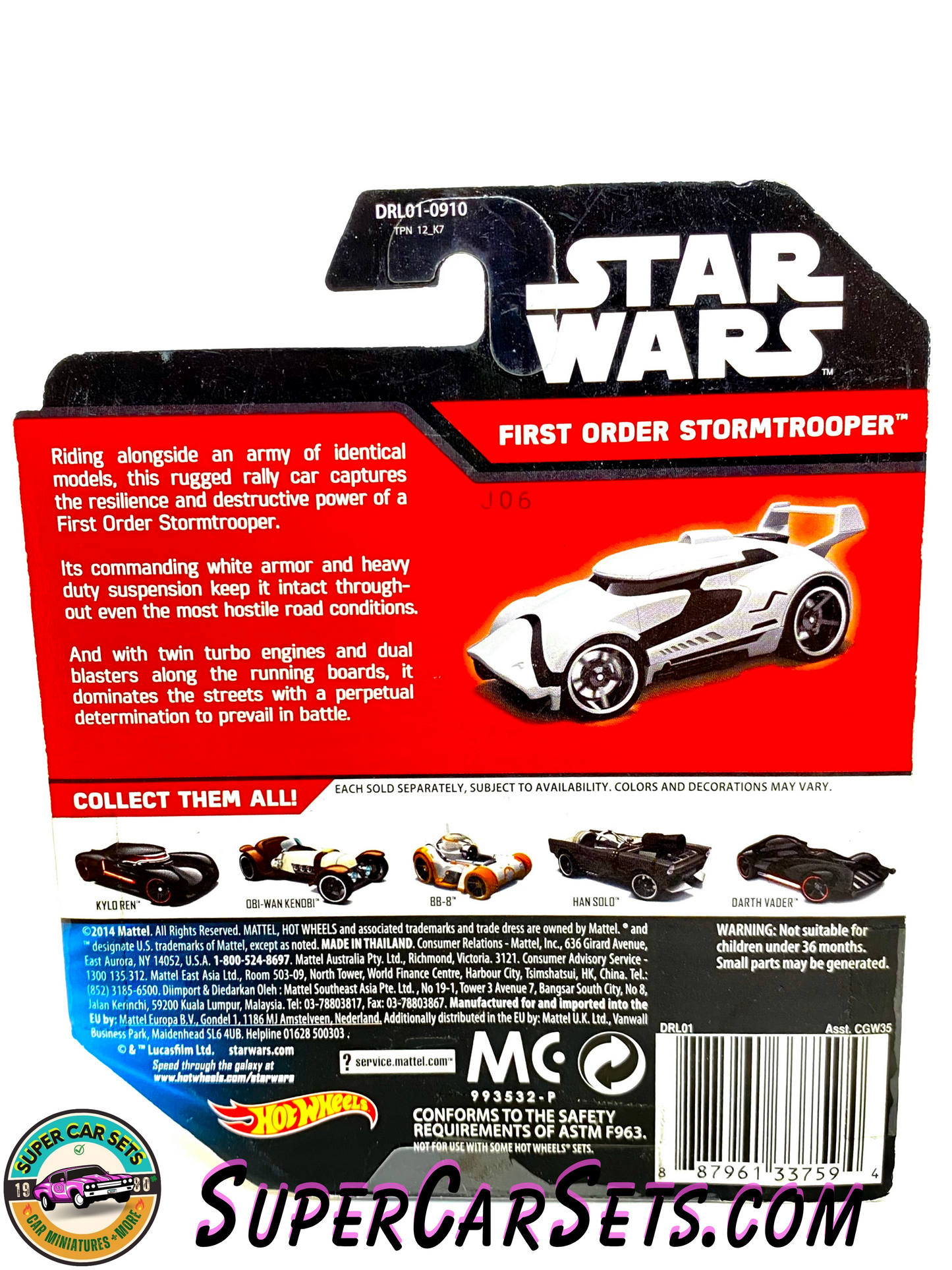 Star Wars (#21) First Order Stormtrooper - Hot Wheels