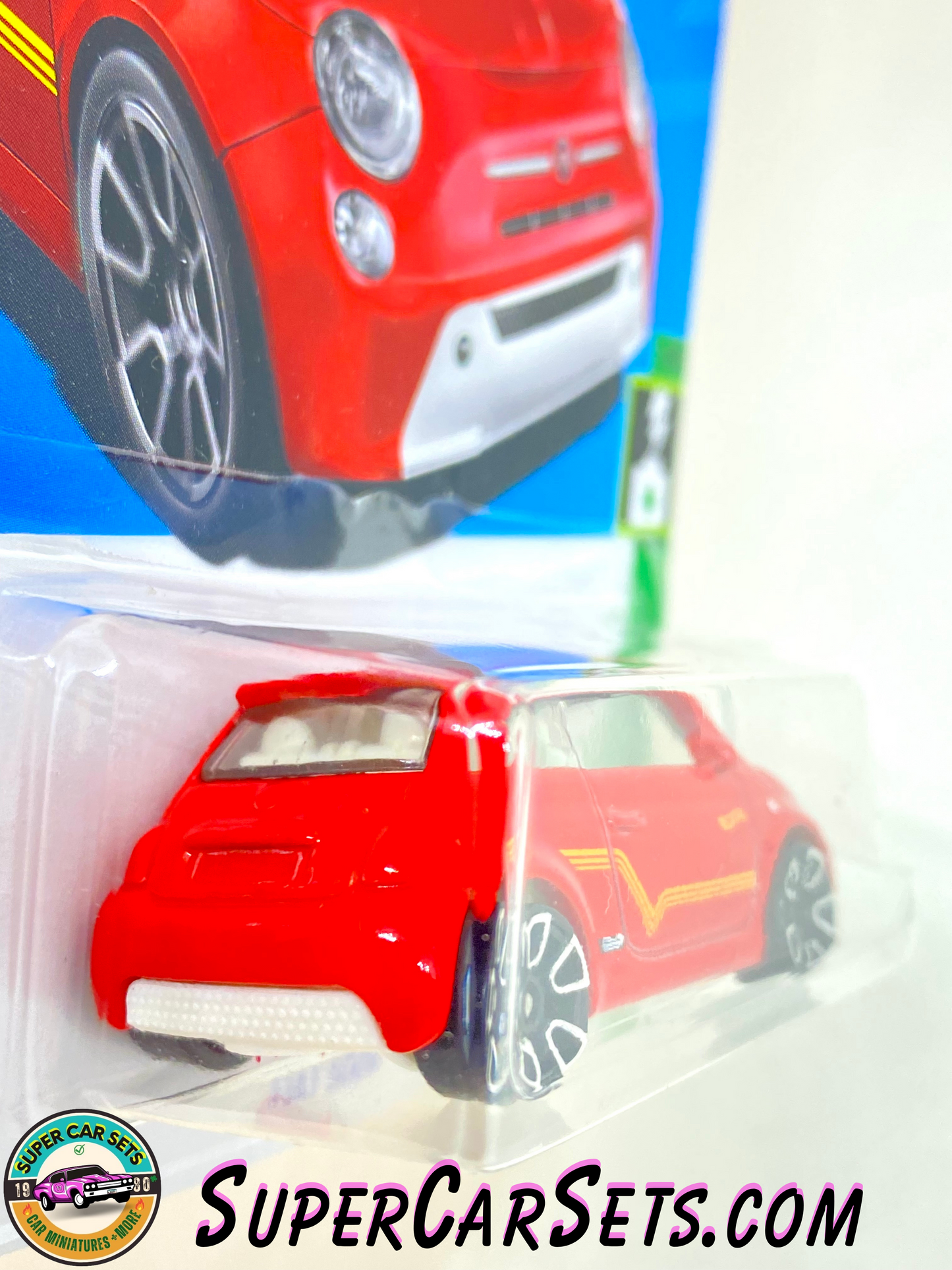 Fiat 500e (red colour) - Hot Wheels HW Green Speed 2023 (8/10) (144/250)