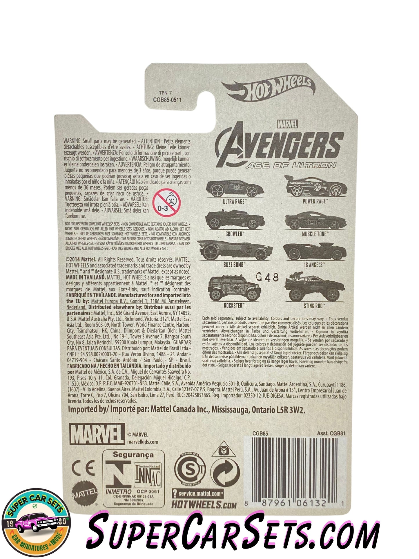 Hot Wheels - Marvel Avengers Age of Ultron (4/8) - Hulk - Rockster