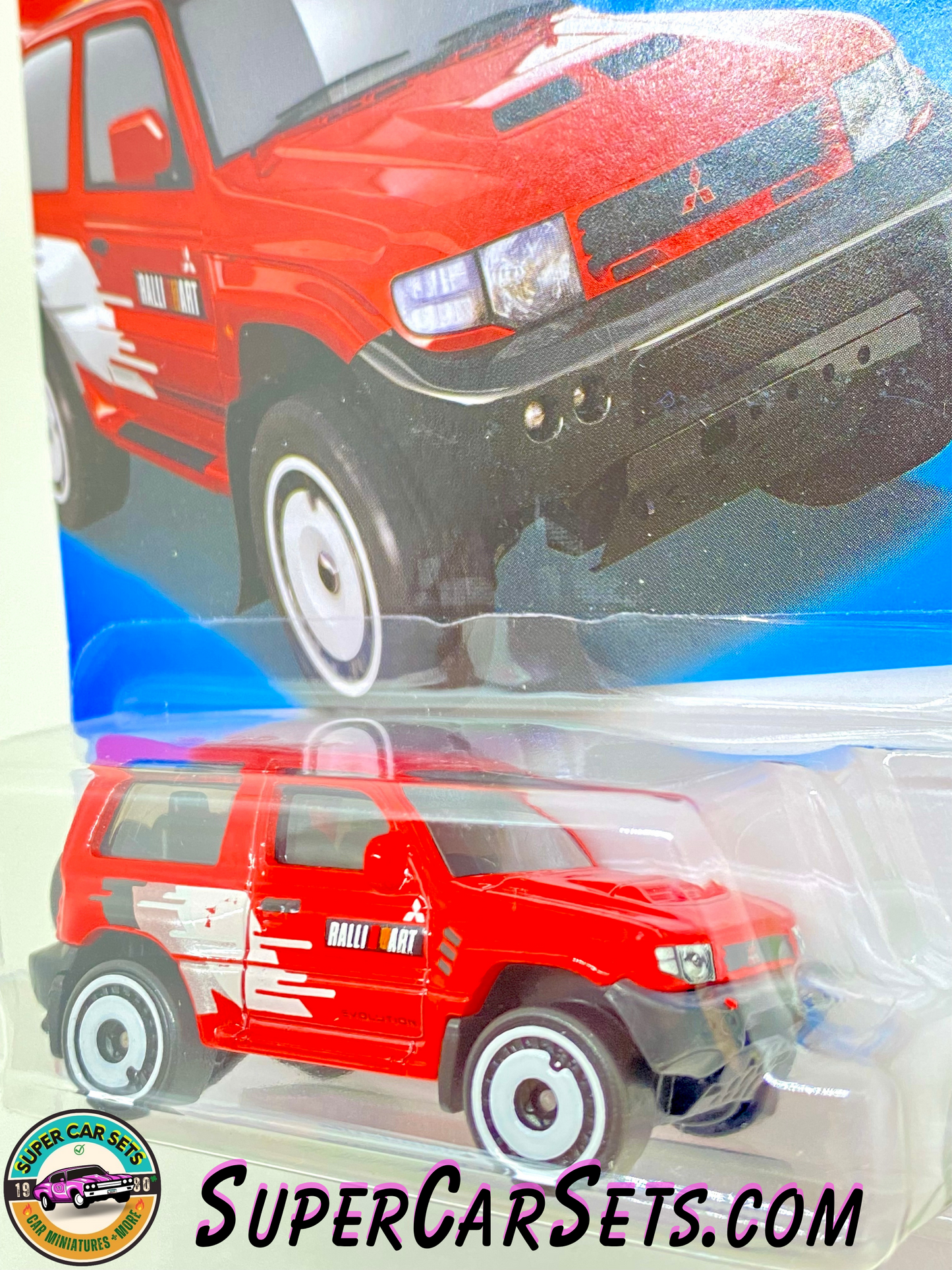 Mitsubishi Pajero Evolution (red colour) - Hot Wheels Mud Studs - 2023 (3/5) (175/250)