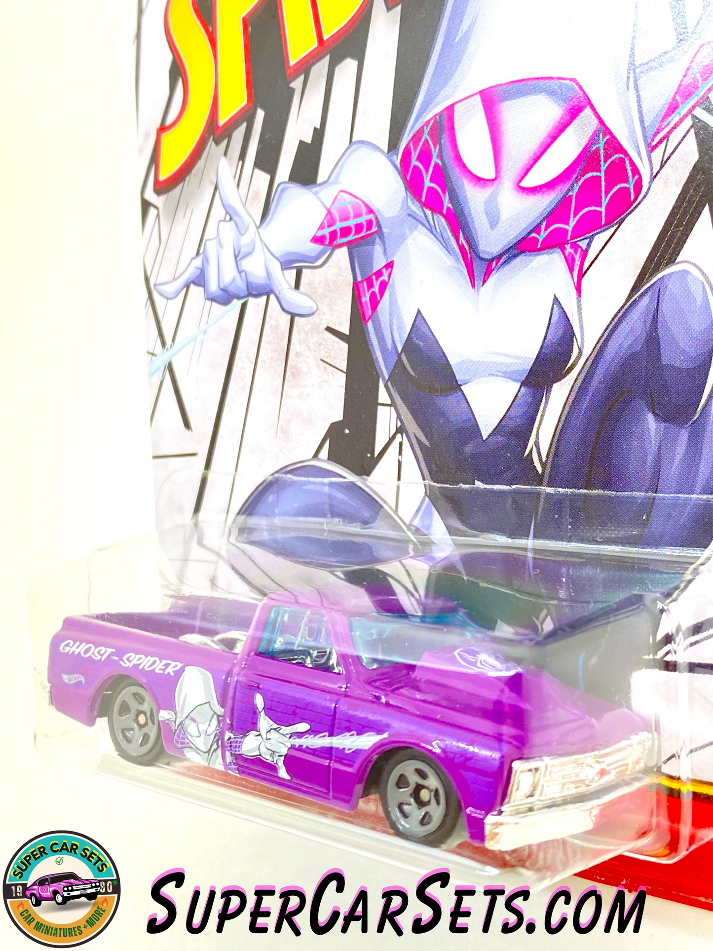 Marvel Spider-Man (5/5) Ghost Spider - ’67 Chevy C10 Hot Wheels