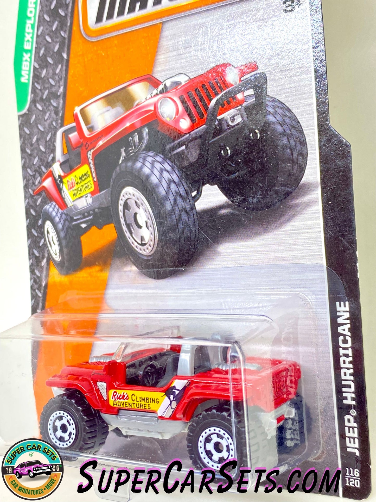 Jeep Hurricane (Rick’s Climbing Adventures) (Year launched 2015) - Matchbox MBX Explorers 2015 (116/120)