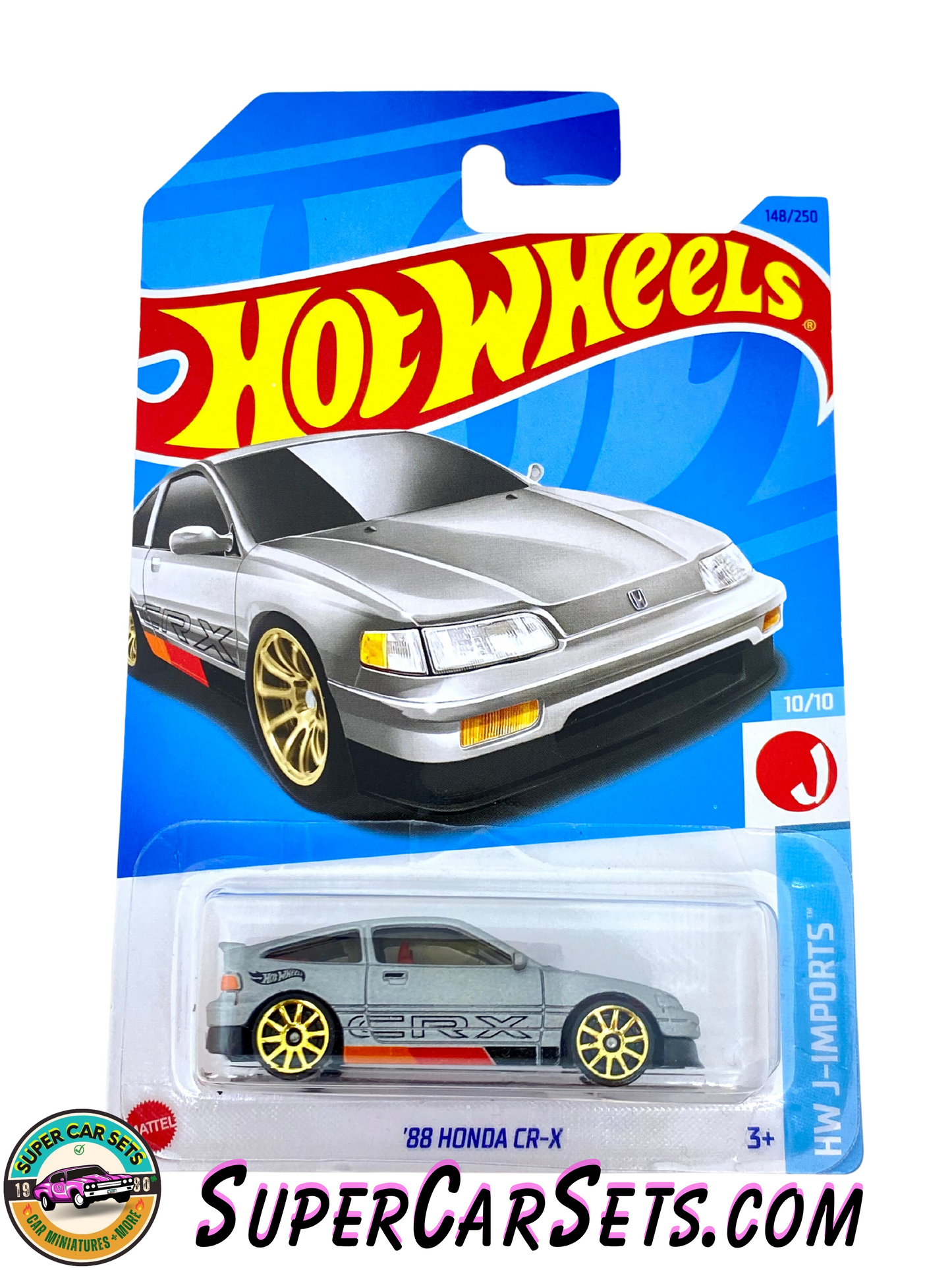 Hot Wheels ’88 Honda CR-X (silver colour) - Hot Wheels HW J-Imports (10/10) (148/250)