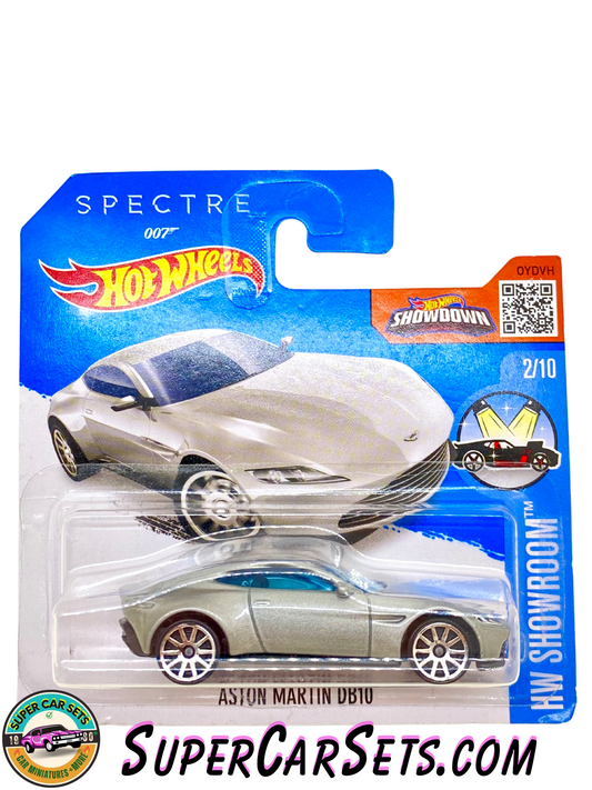 Aston Martin DB10 (silver colour) (Spectre 007) (short card) - Hot Wheels HW Showroom 2016 (2/10) (112/250)